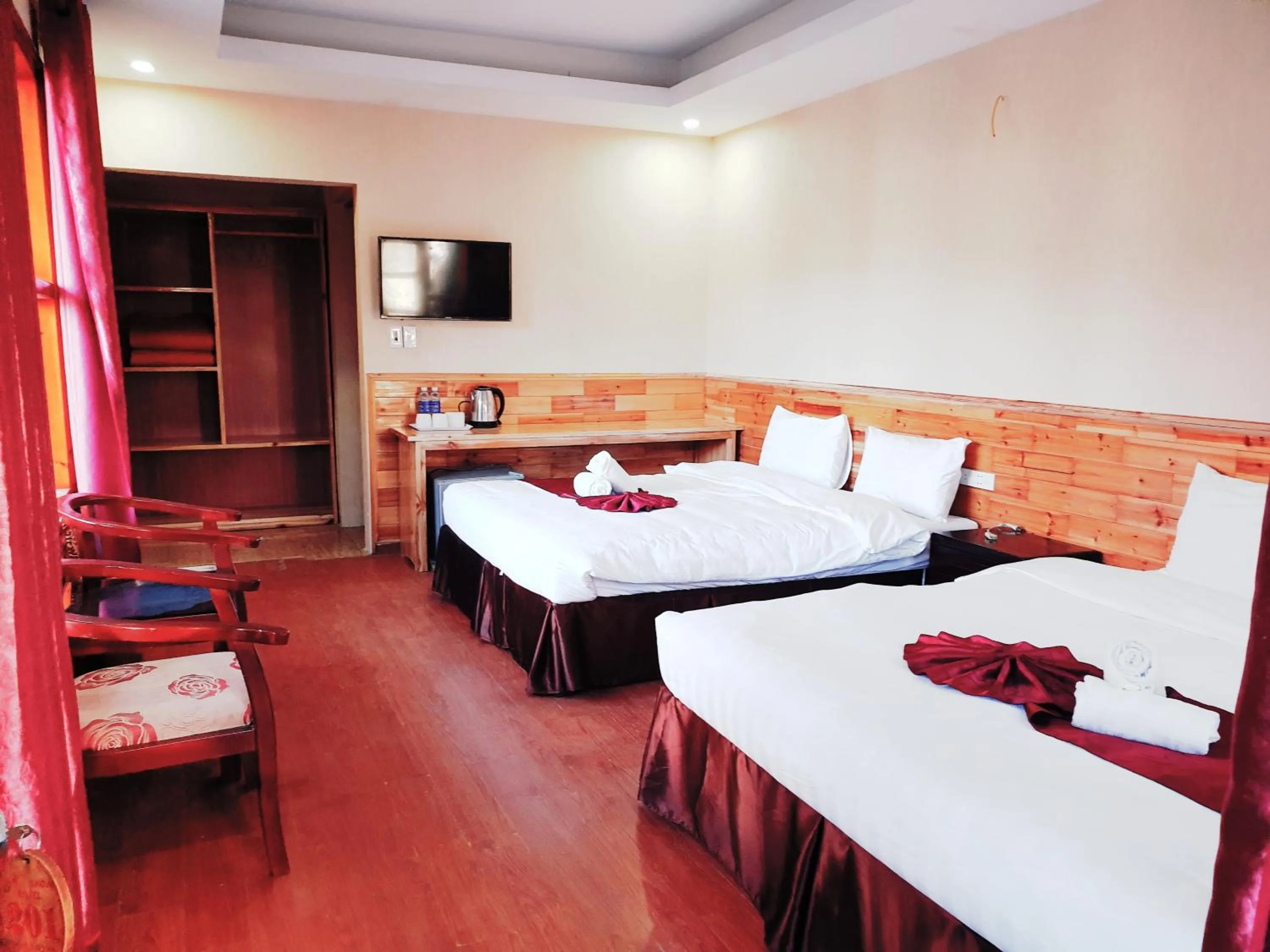 Bed in Dang Khoa Homestay