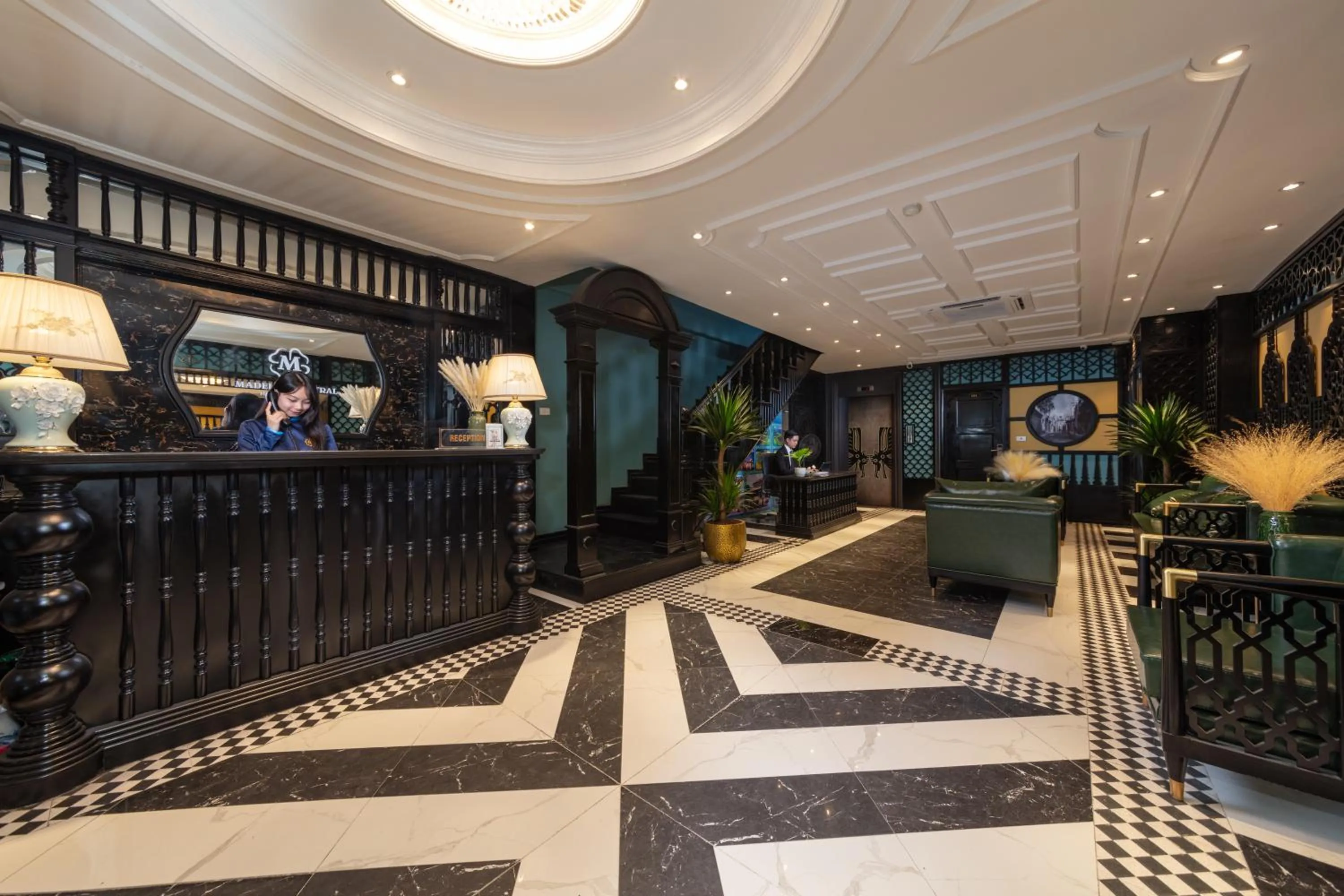 Lobby or reception in Madelise Grand Hotel