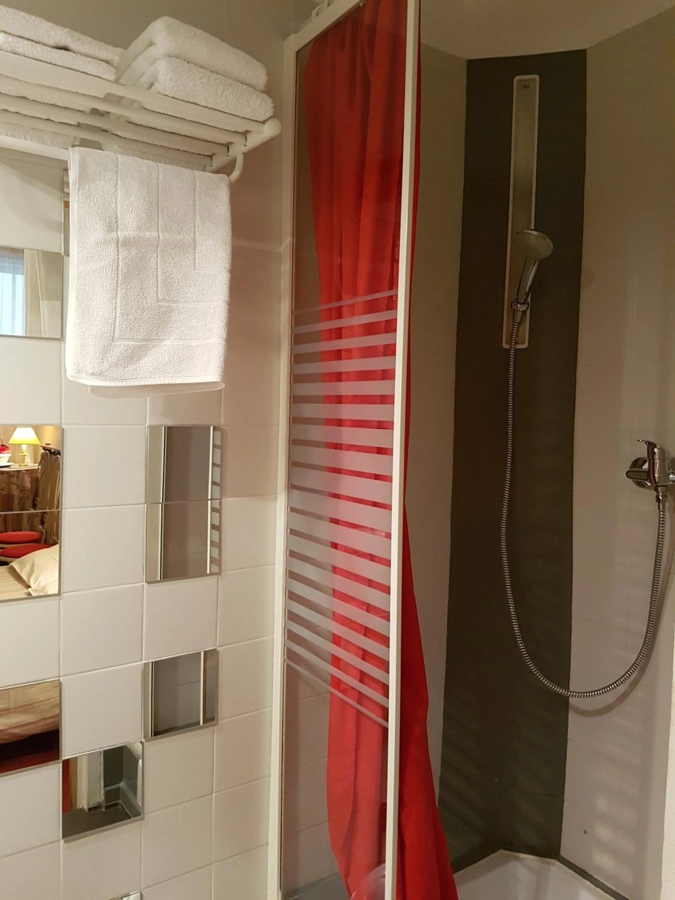 Shower in Hôtel du Centre