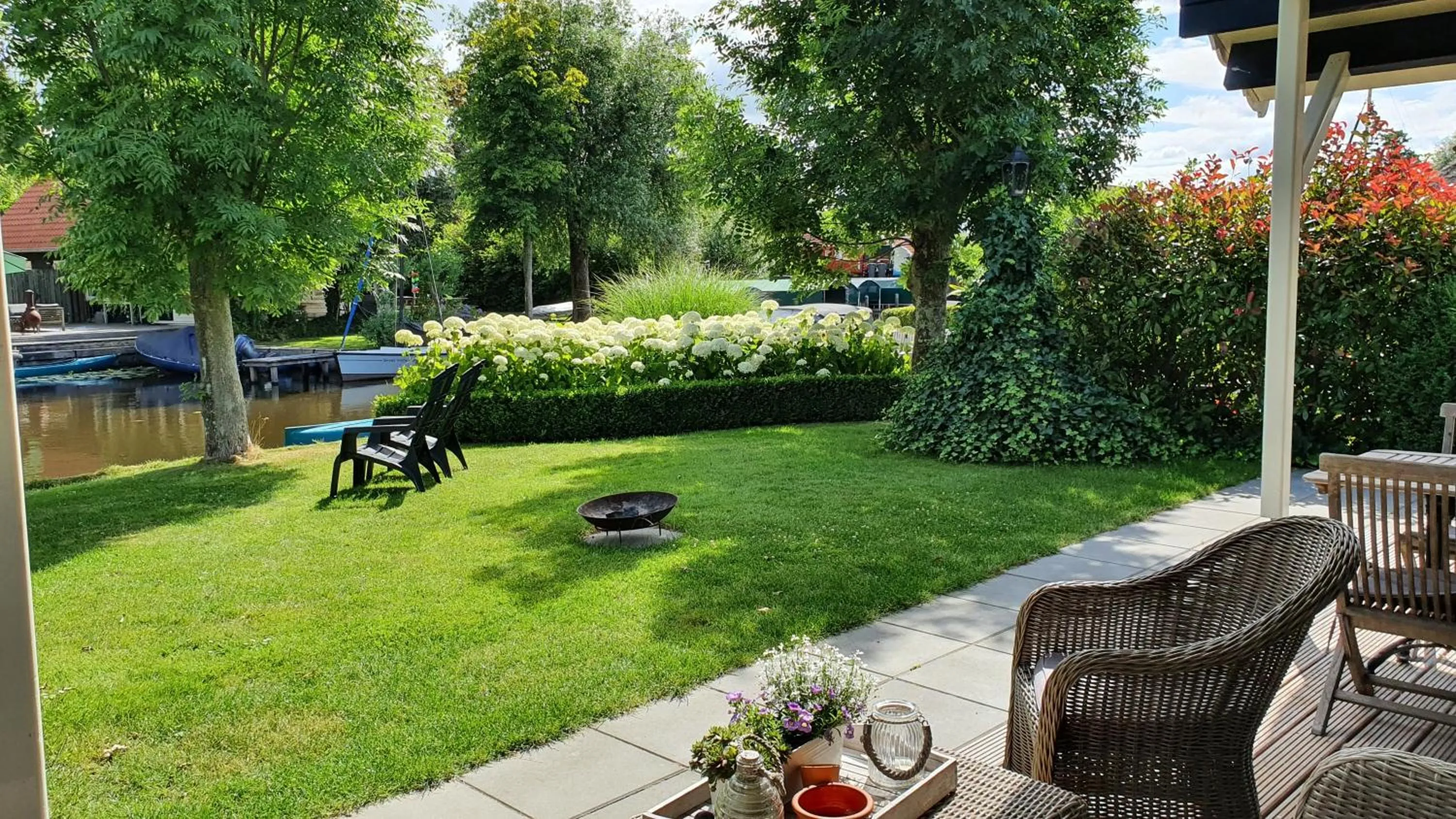 View (from property/room) in d'Oude Herbergh, vakantiehuizen aan het water