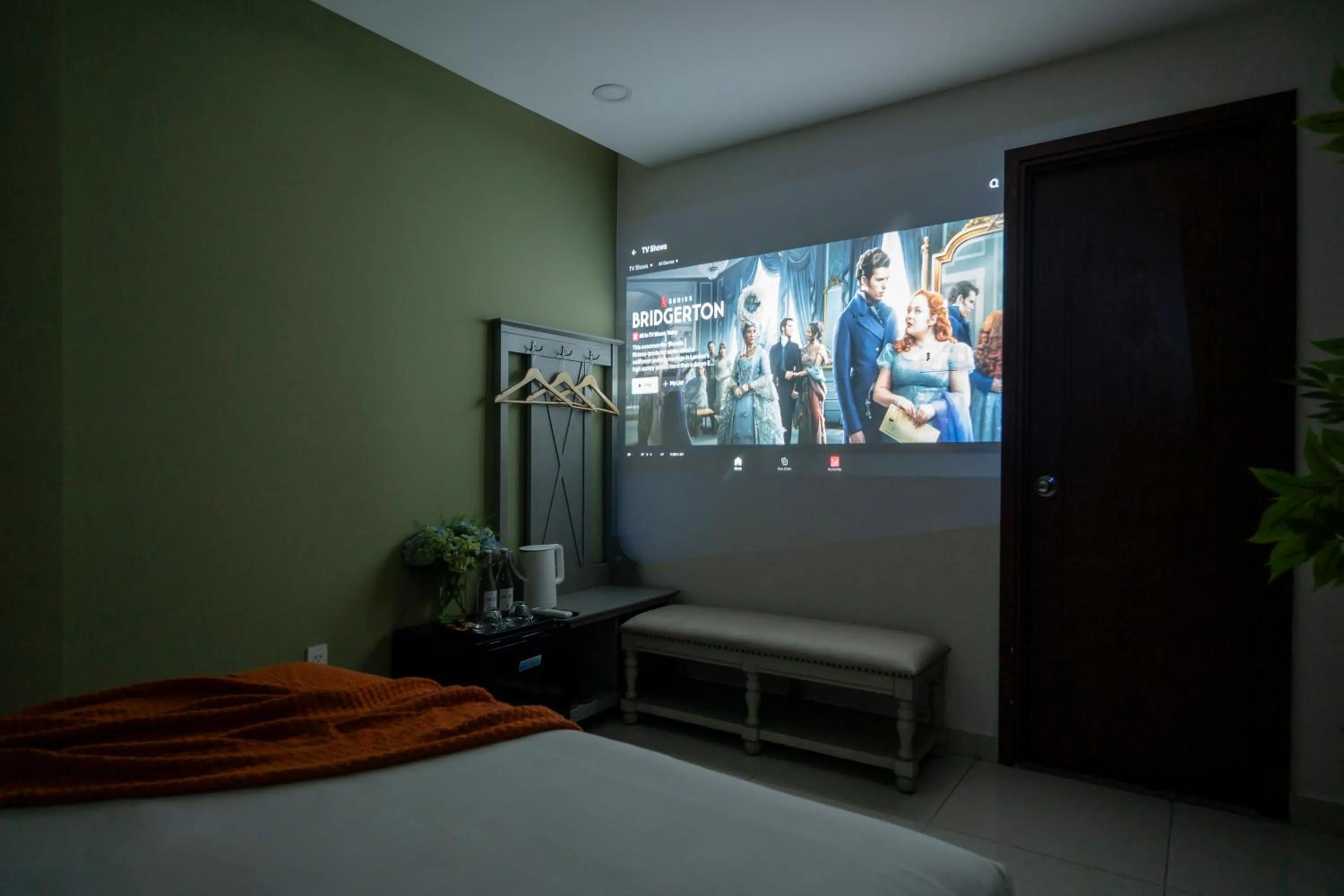 TV and multimedia, Bed in SAZI AMILA Nguyen Hue HOTEL - Free Banh Mi