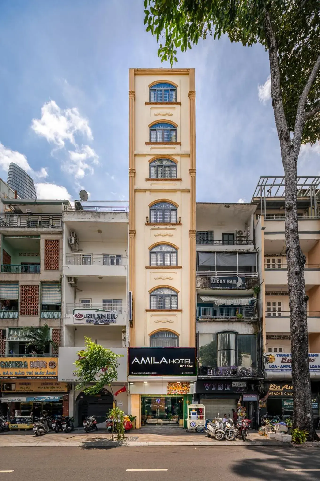 Property building in SAZI AMILA Nguyen Hue HOTEL - Free Banh Mi Property building in SAZI AMILA Nguyen Hue HOTEL - Free Banh Mi