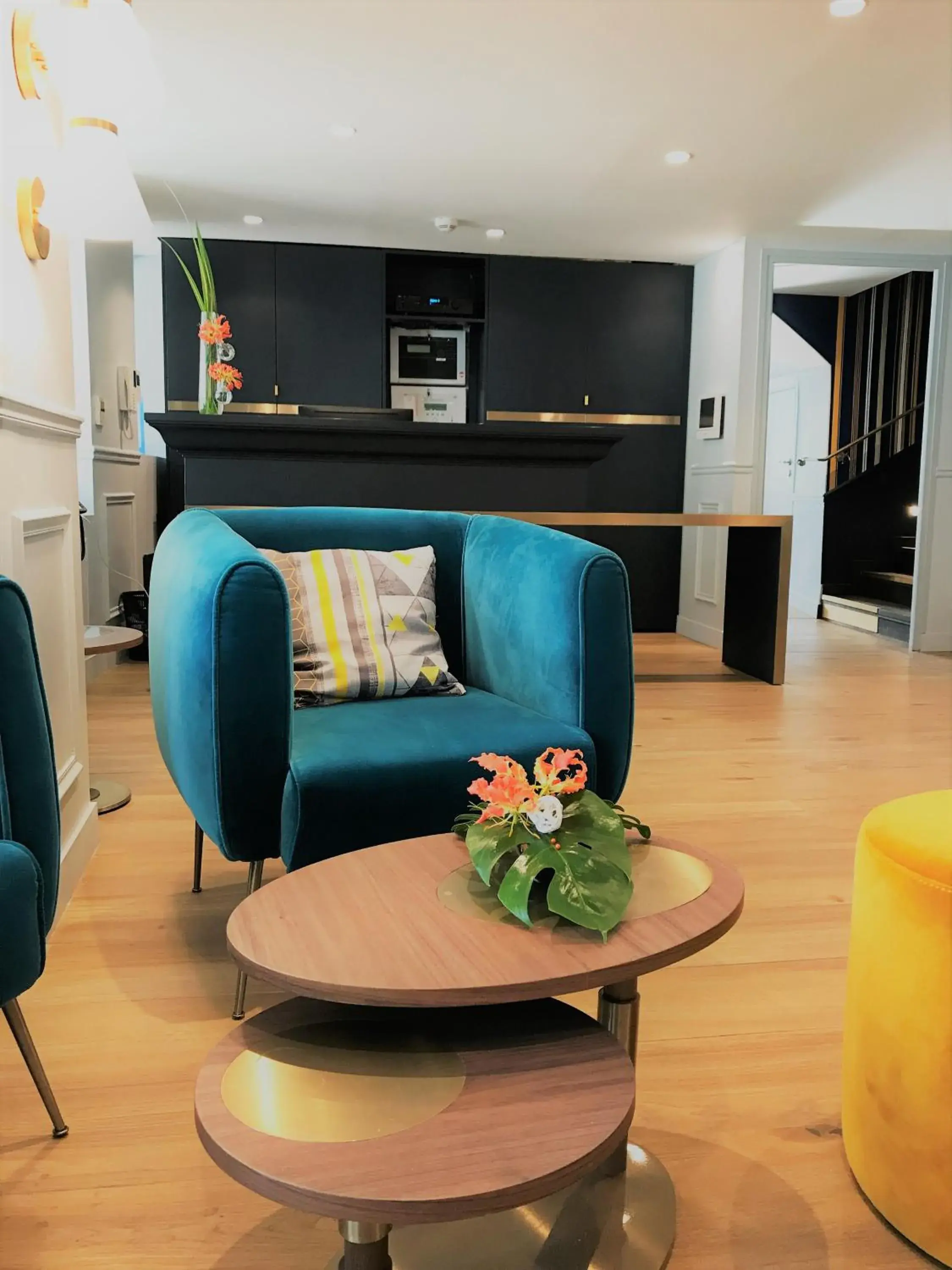 Lobby or reception in Hôtel du Cheval Blanc - Paris Marne La Vallée Lobby or reception in Hôtel du Cheval Blanc - Paris Marne La Vallée