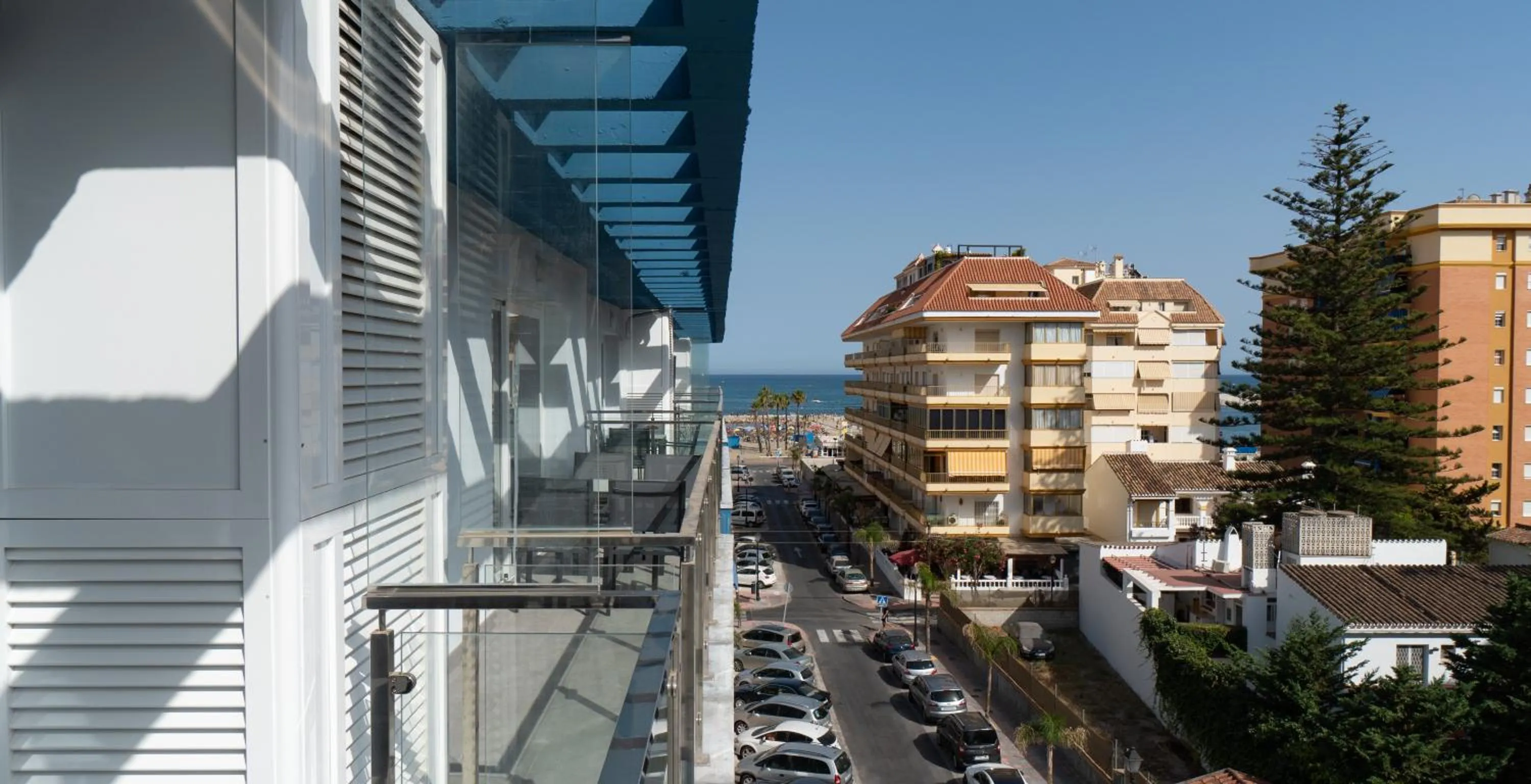 Balcony/Terrace in Sur Suites La Dorada, centricos soleados a pocos metros de la Playa y con Parking Opcional