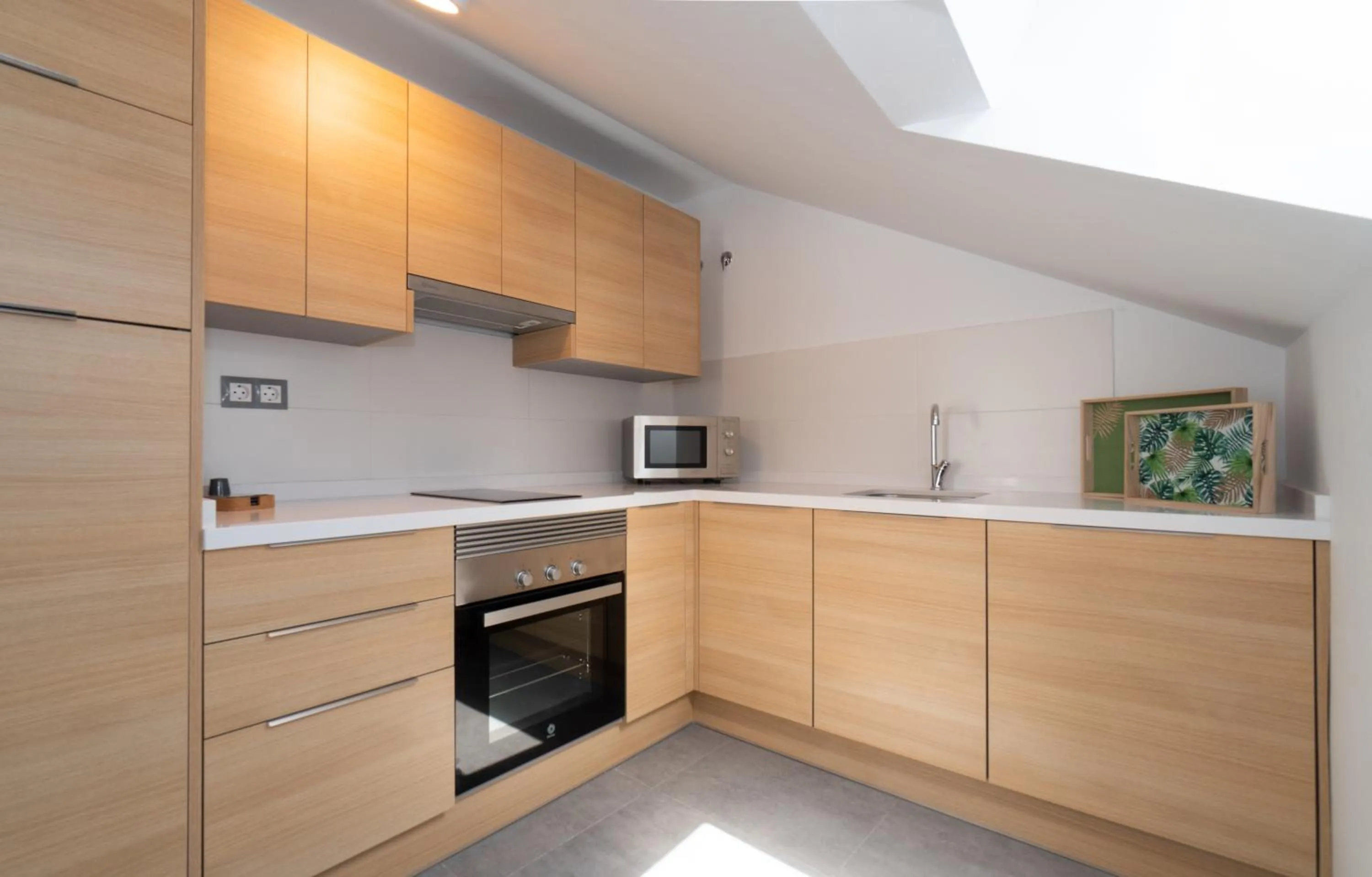 Kitchen or kitchenette in Sur Suites La Dorada, centricos soleados a pocos metros de la Playa y con Parking Opcional