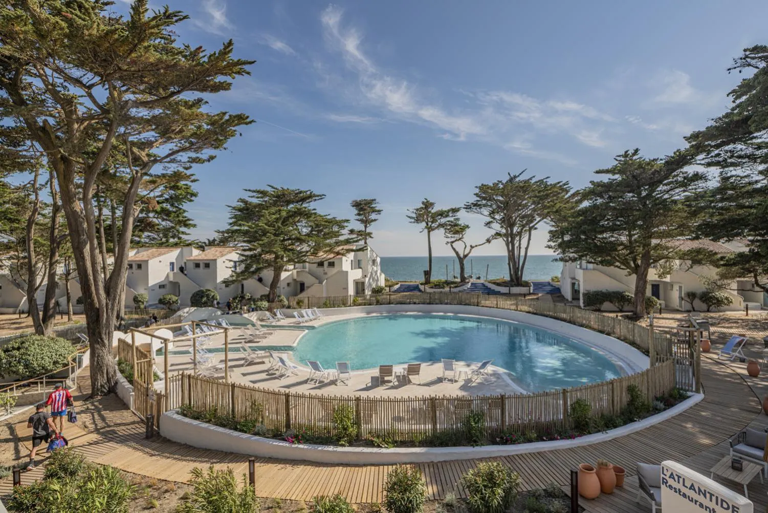 Pool view in Hotel Punta Lara Noirmoutier
