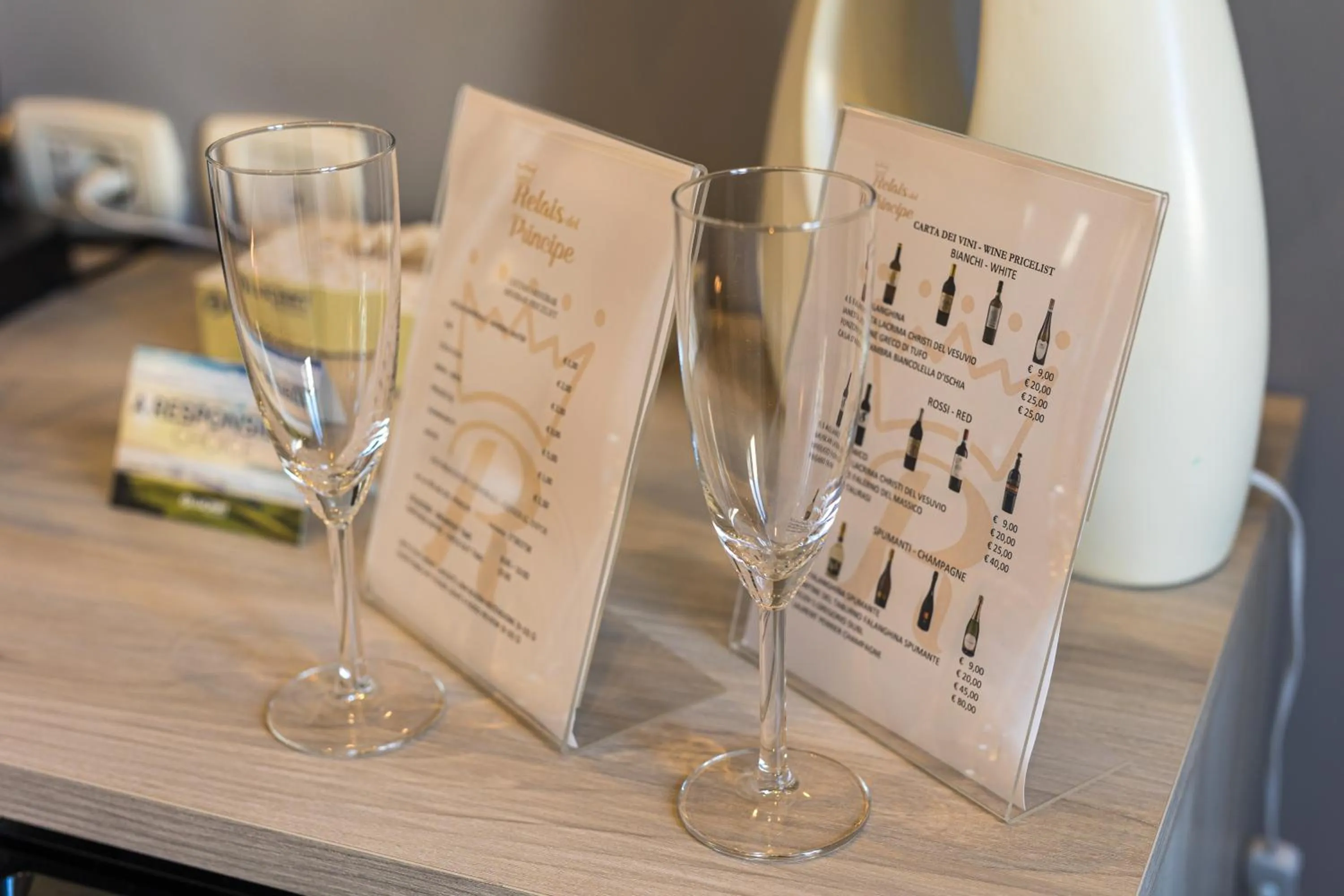 Food and drinks in Relais del Principe