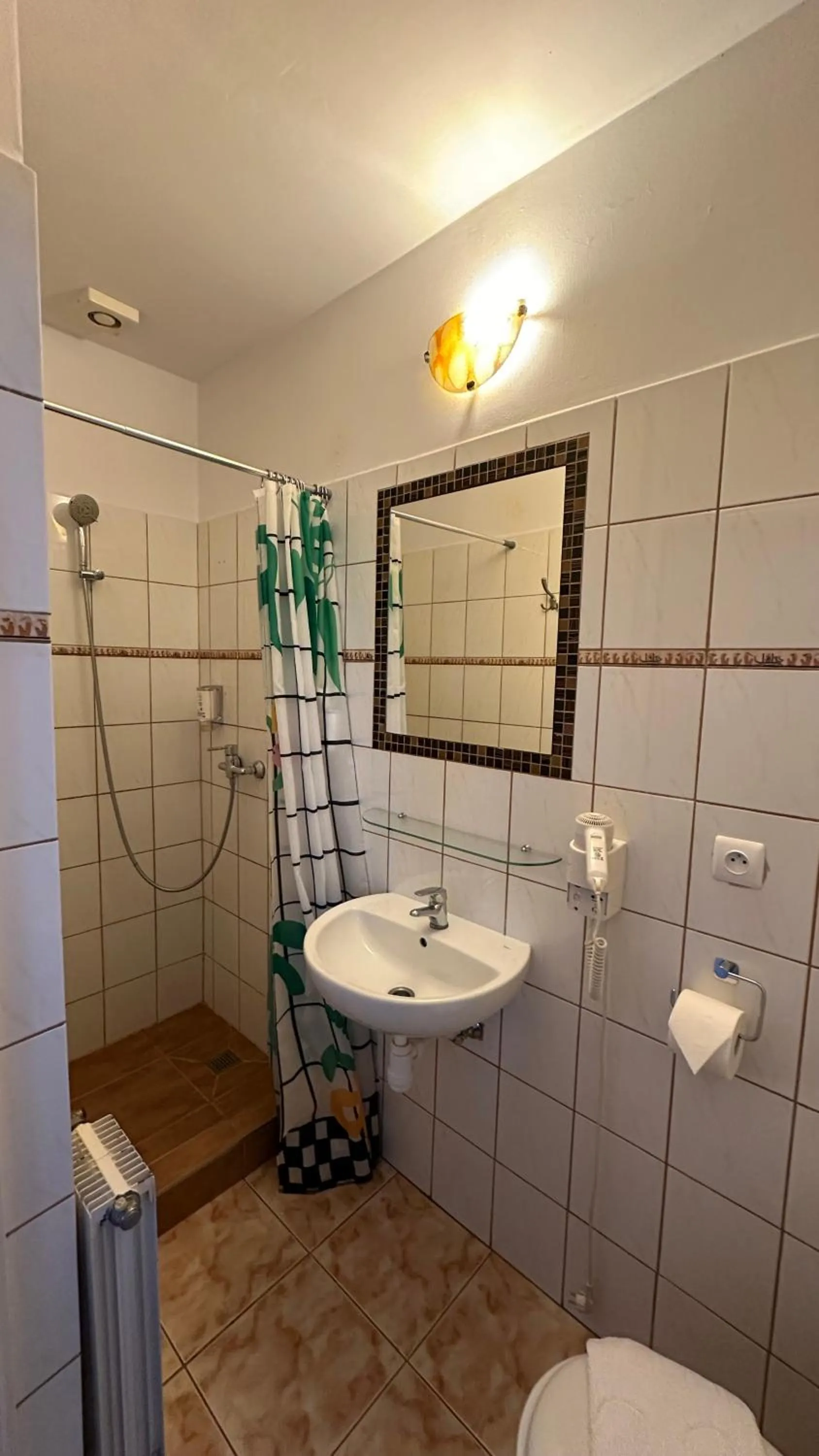 Shower in Lezzet PG B&B &TurkishRestaurant