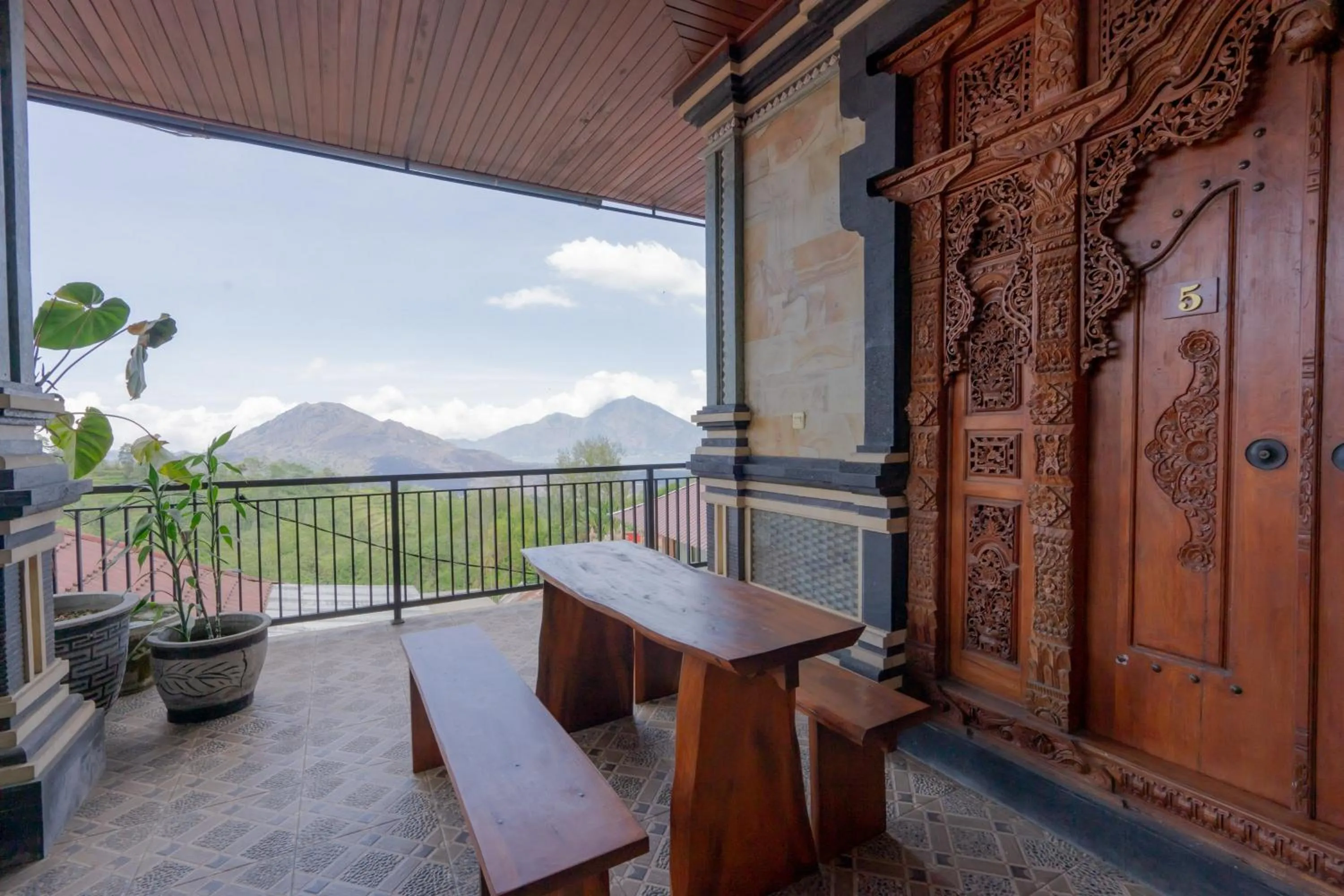 Seating area in Mountain View House Kintamani