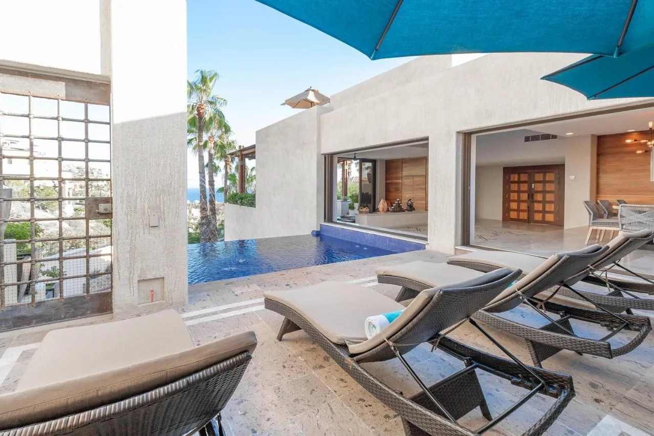 Contemporary Villa with 2 Pools, Walking Distance to Beach and Butler Included