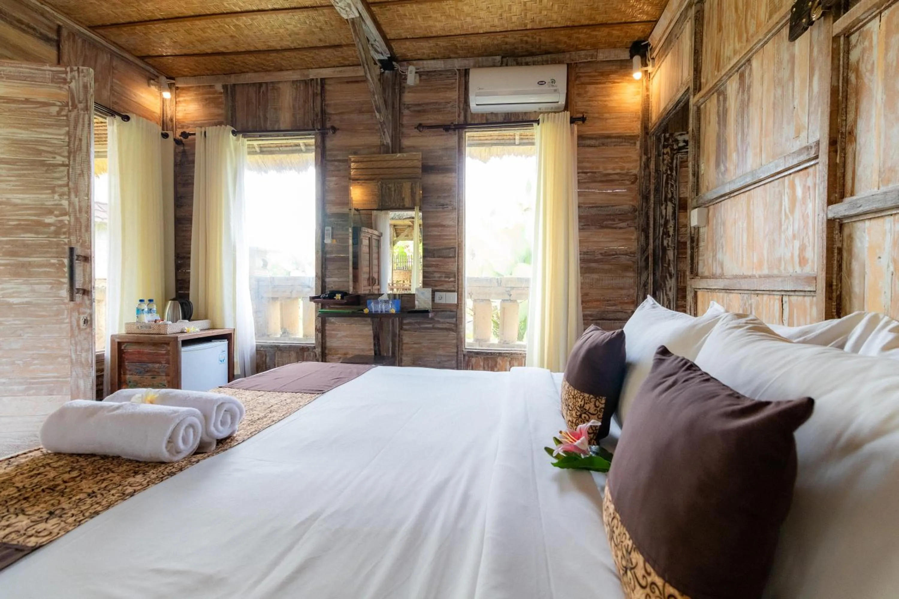 Bed in Royal JJ Ubud Resort & Spa