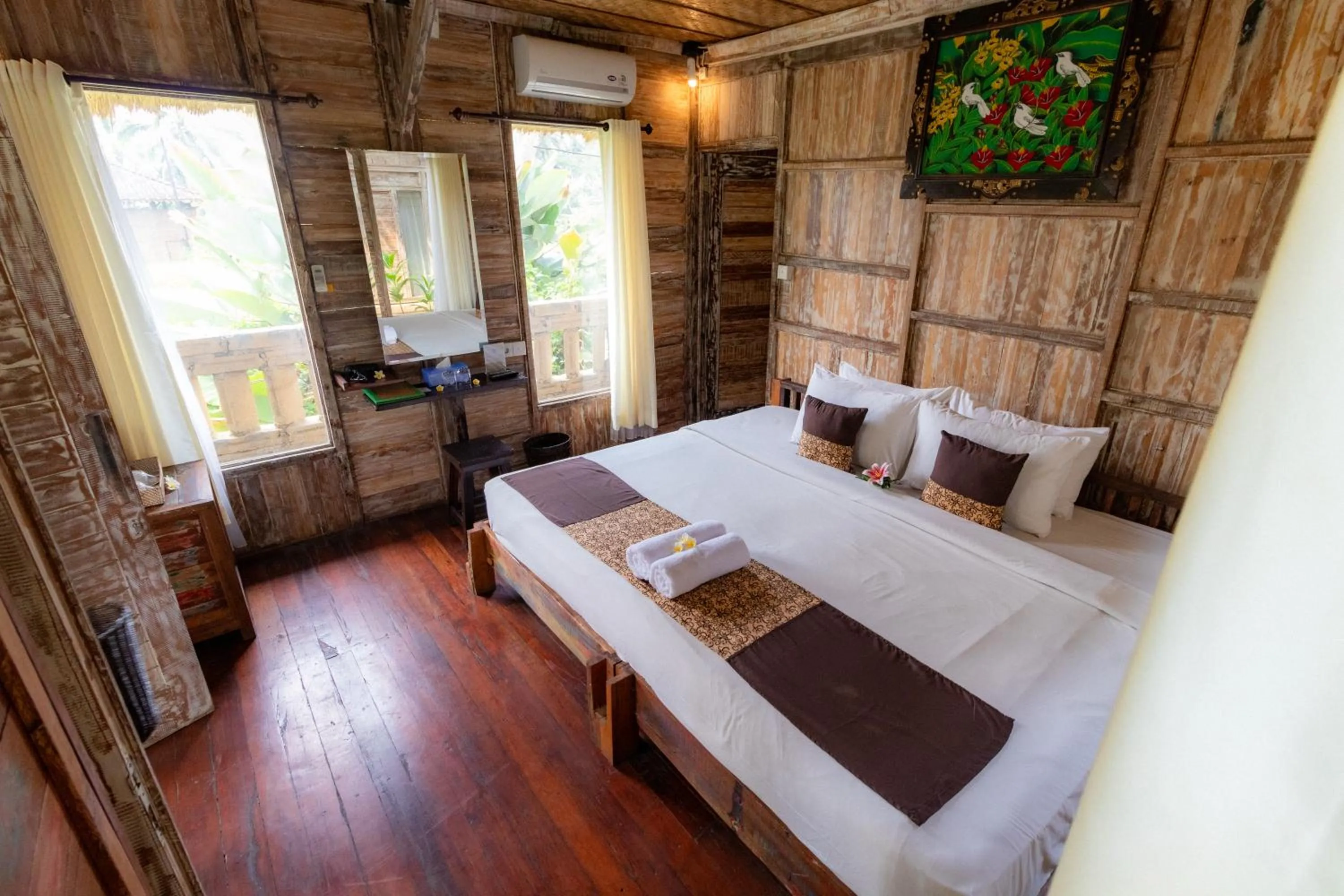 Bed in Royal JJ Ubud Resort & Spa