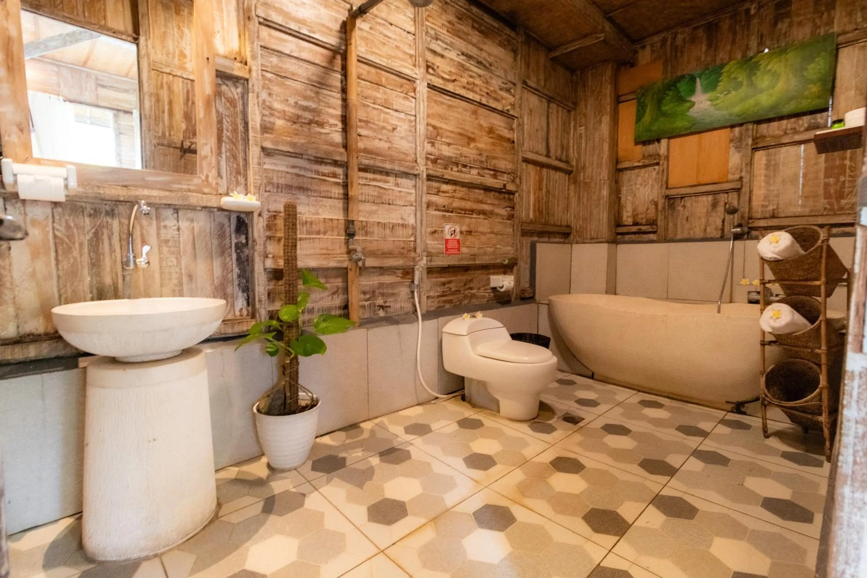 Bathroom in Royal JJ Ubud Resort & Spa