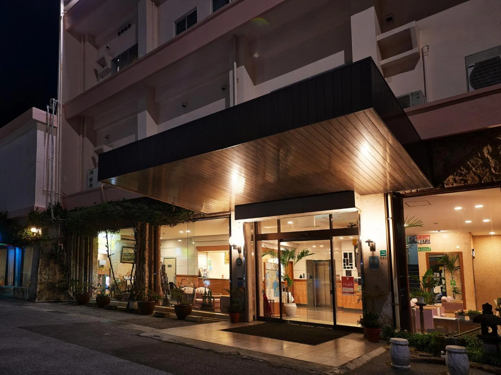 Facade/entrance in Crown Hotel Okinawa