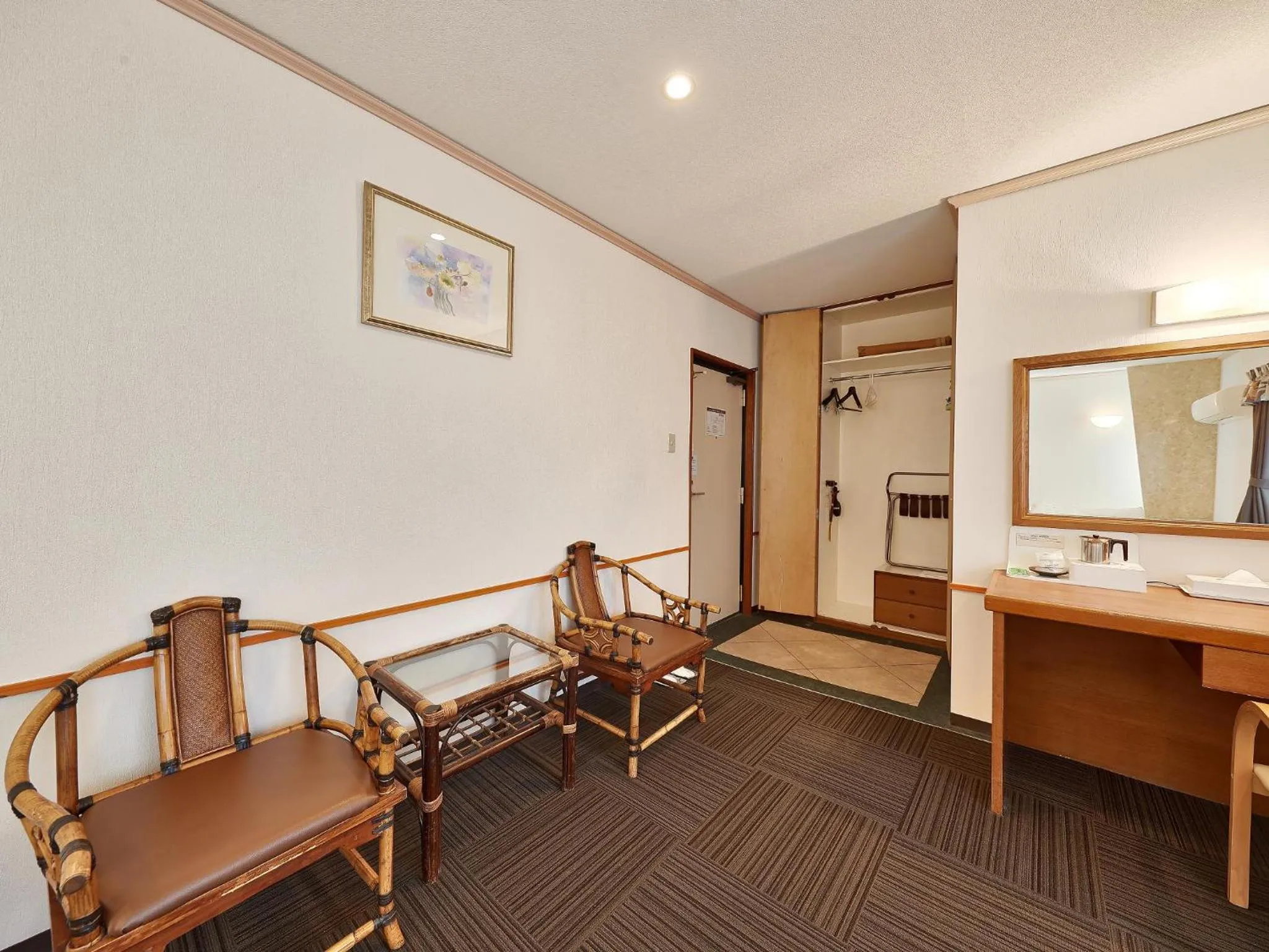 Living room in Crown Hotel Okinawa