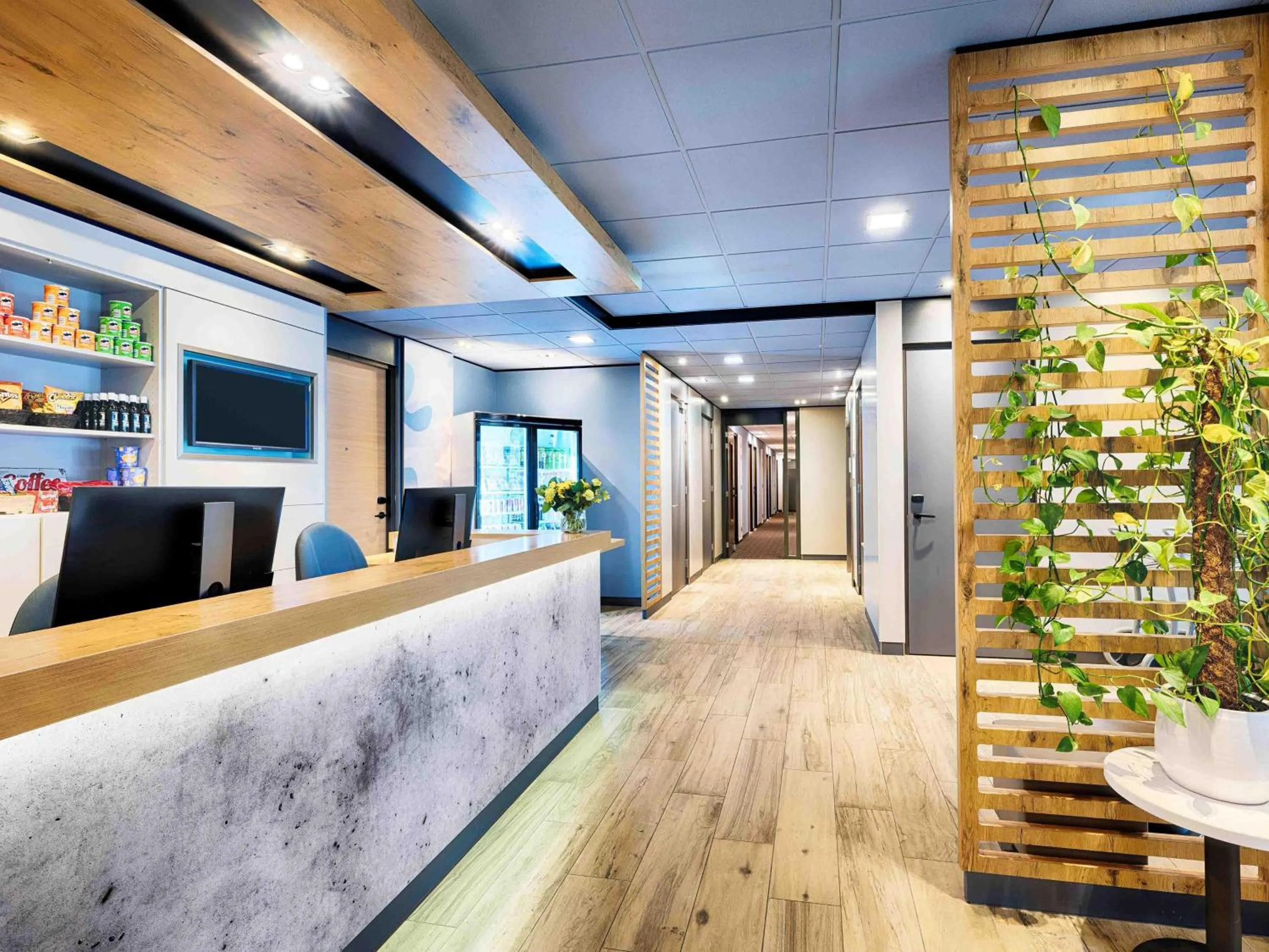 Lobby or reception in B&B Hotel Amsterdam-Zaandam