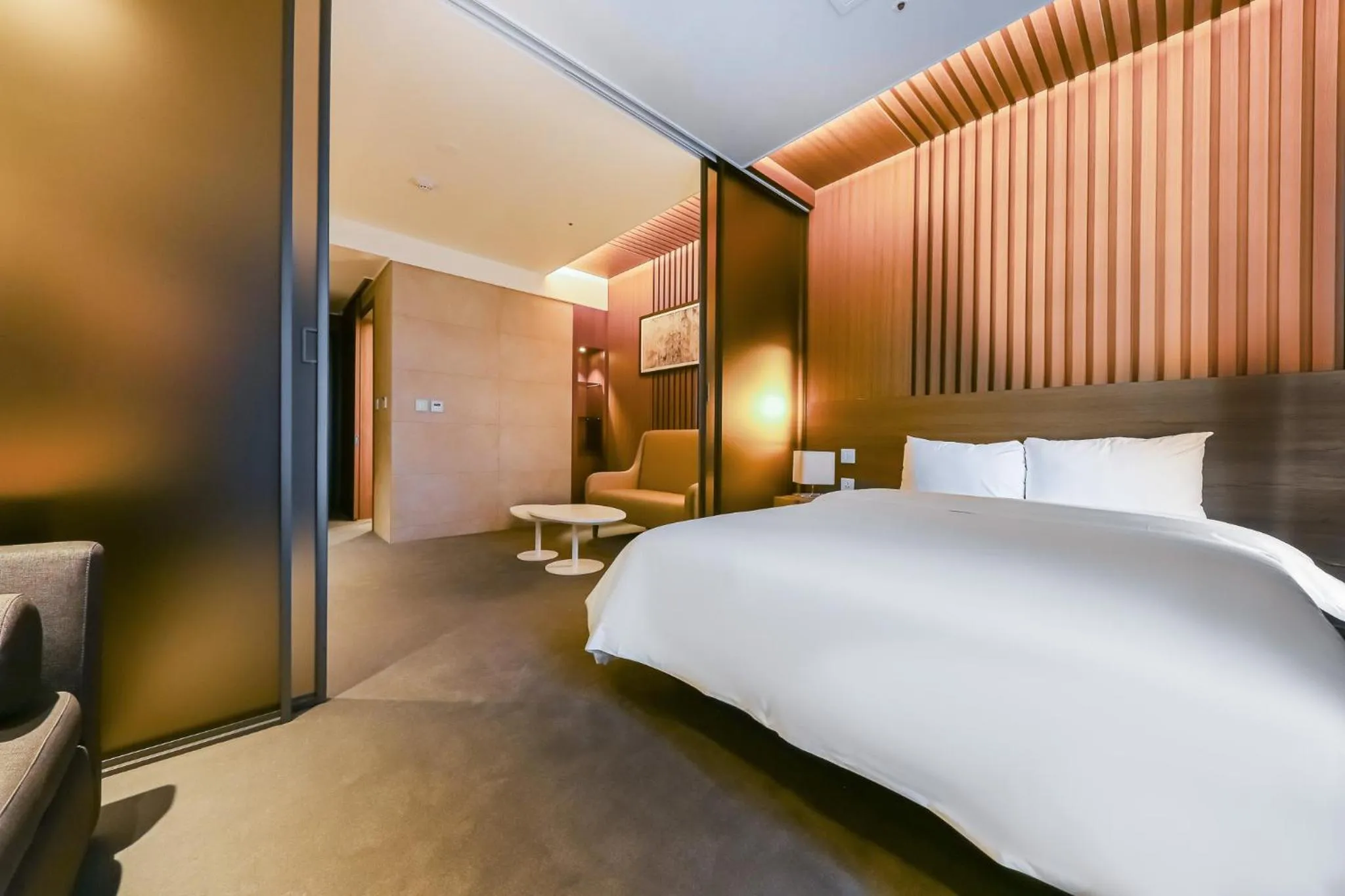 Property building, Bed in Sejong City Osong Hotel