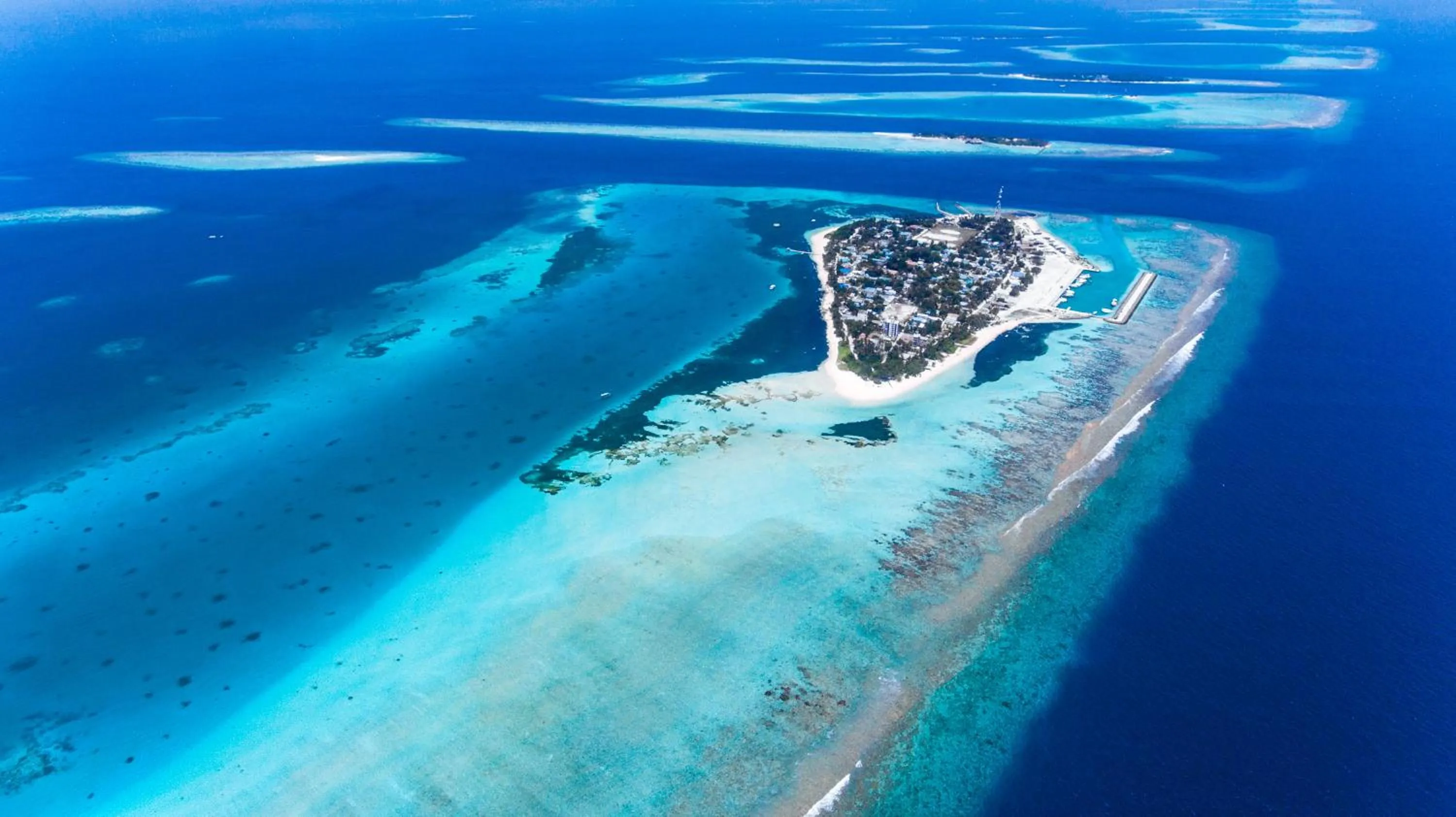 Bird's eye view in Dhangethi INN