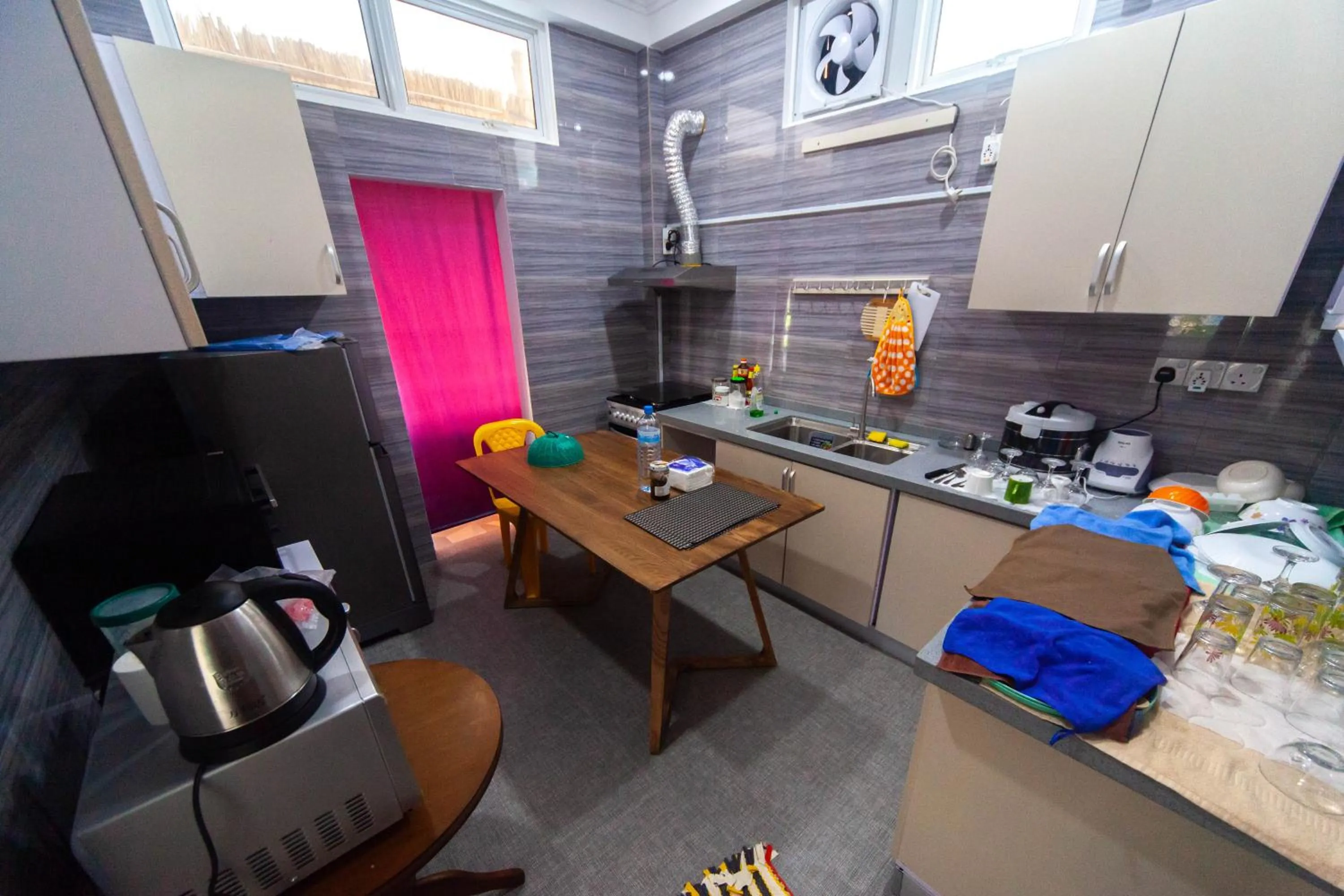 Kitchen or kitchenette in Dhangethi INN