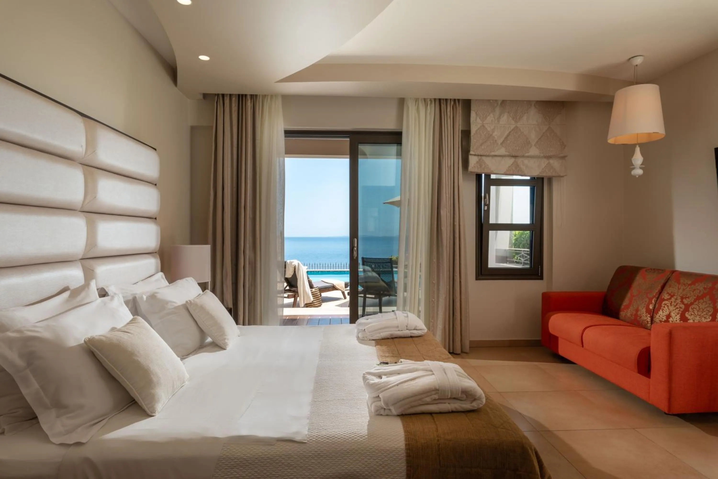 Bedroom, Bed in Sivota Diamond Spa Resort