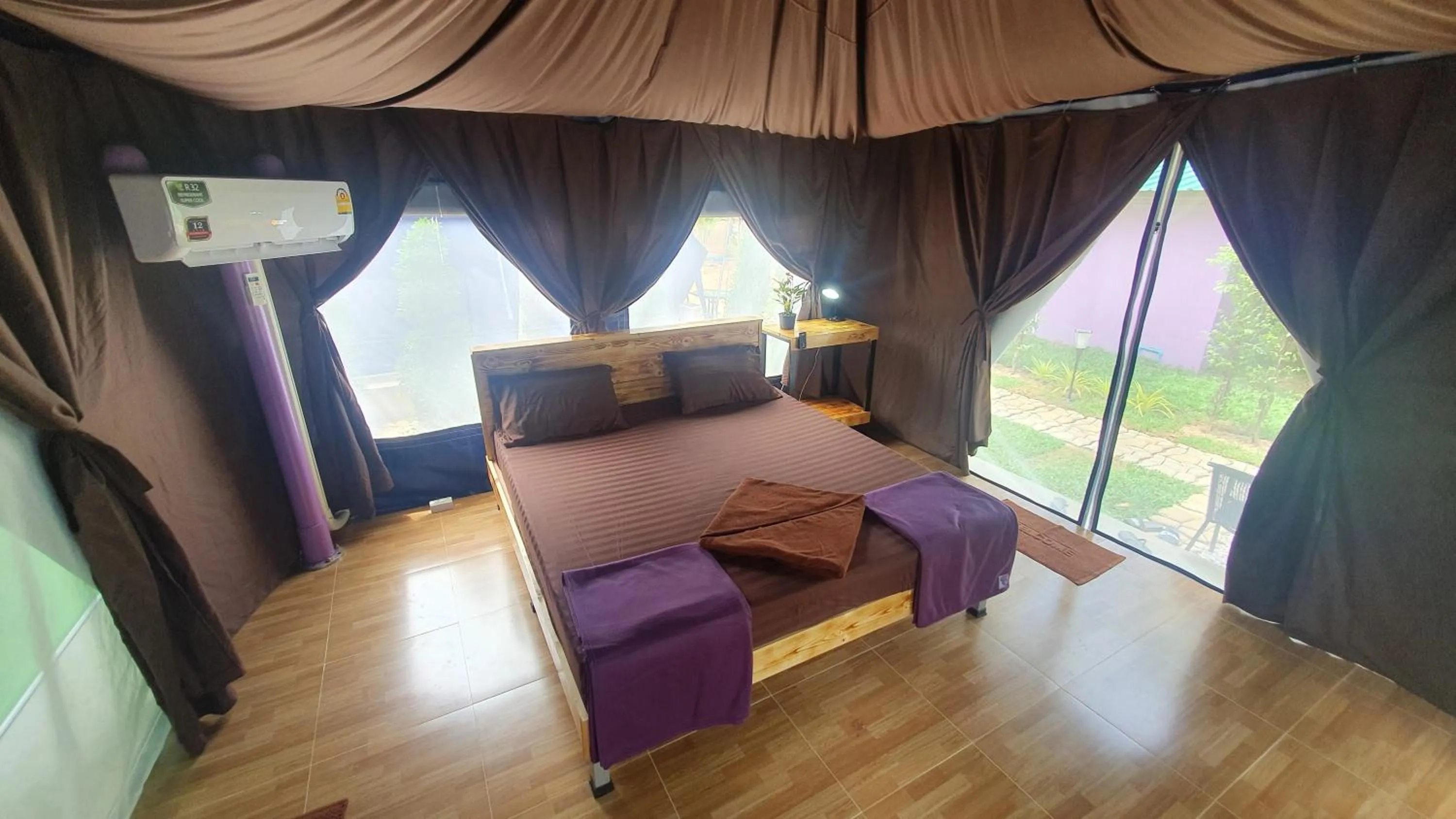 Photo of the whole room, Bed in Moonshine Resort Chumphon