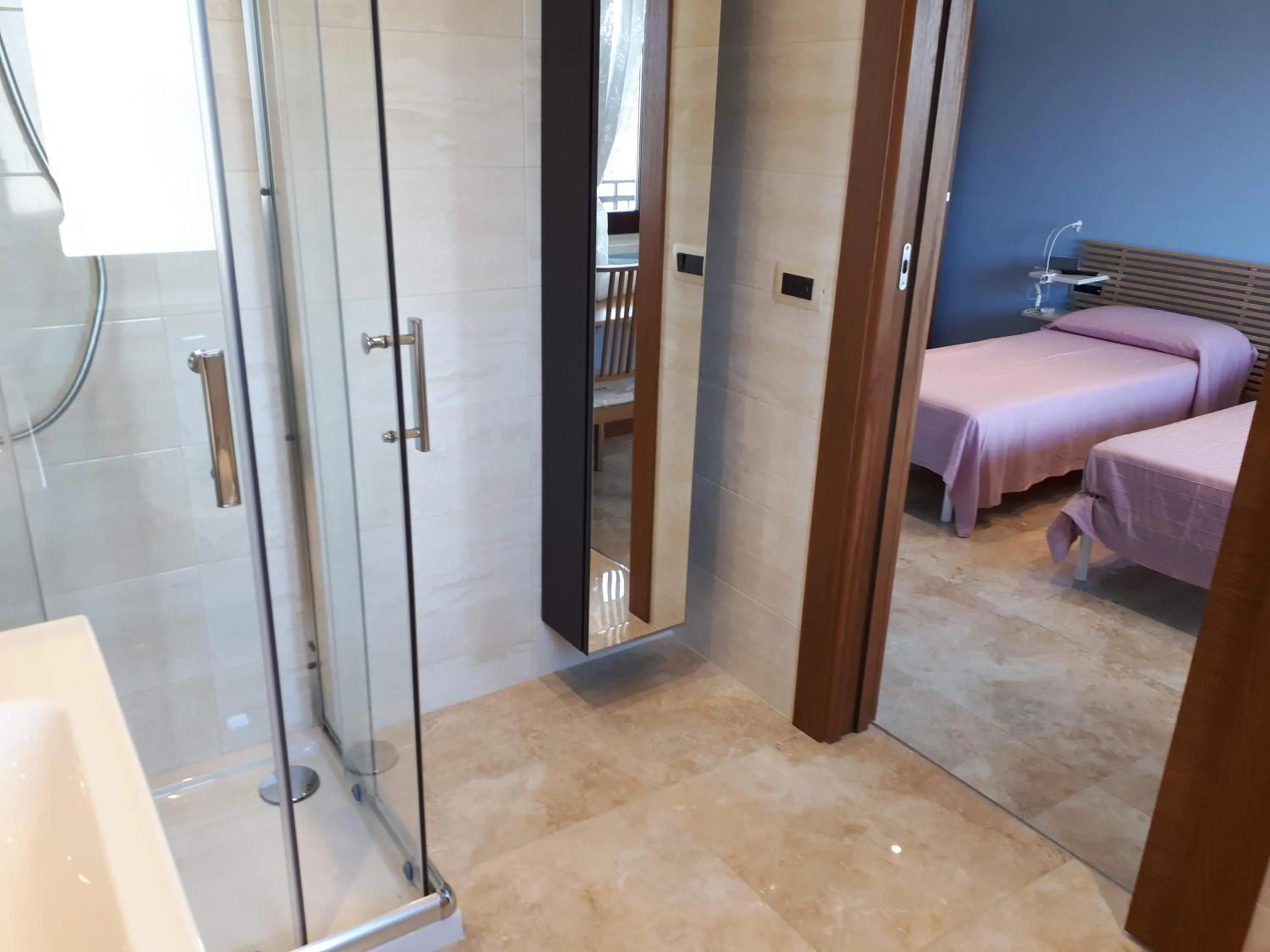 Bathroom, Bed in b&b aurora