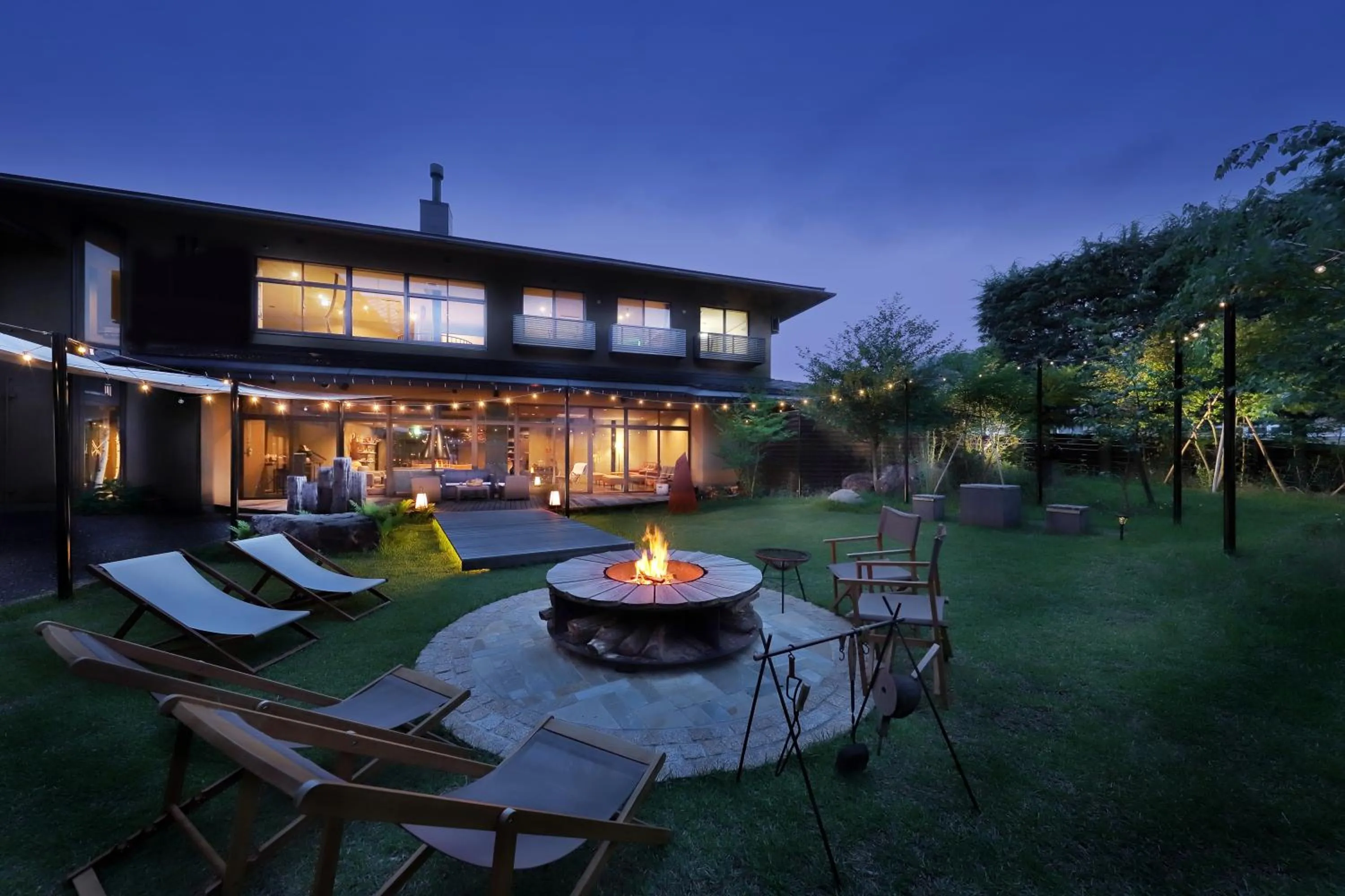 Garden view in Oyado Morinone