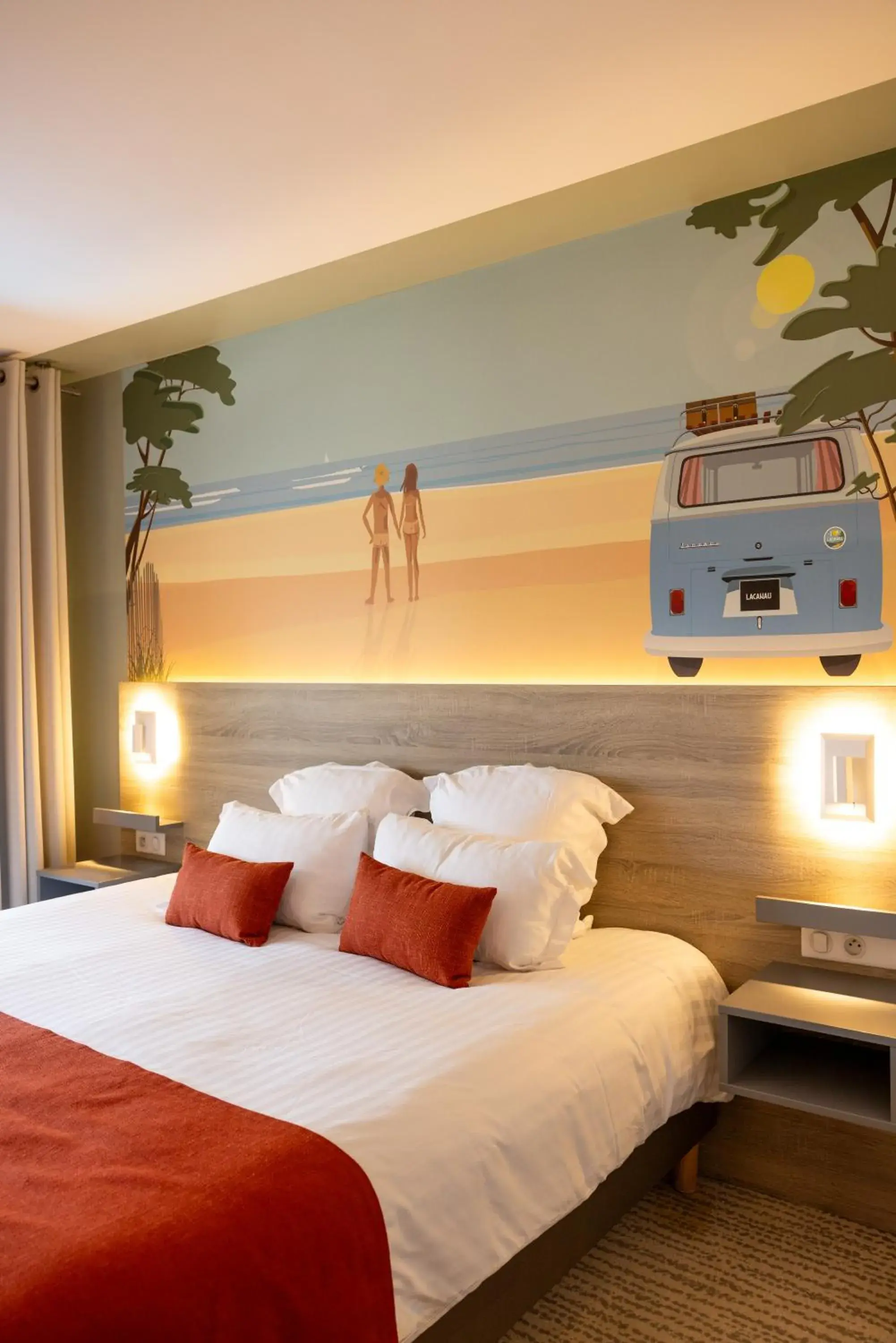 Bed in Hôtel & Spa Vitalparc, The Originals Collection Bed in Hôtel & Spa Vitalparc, The Originals Collection