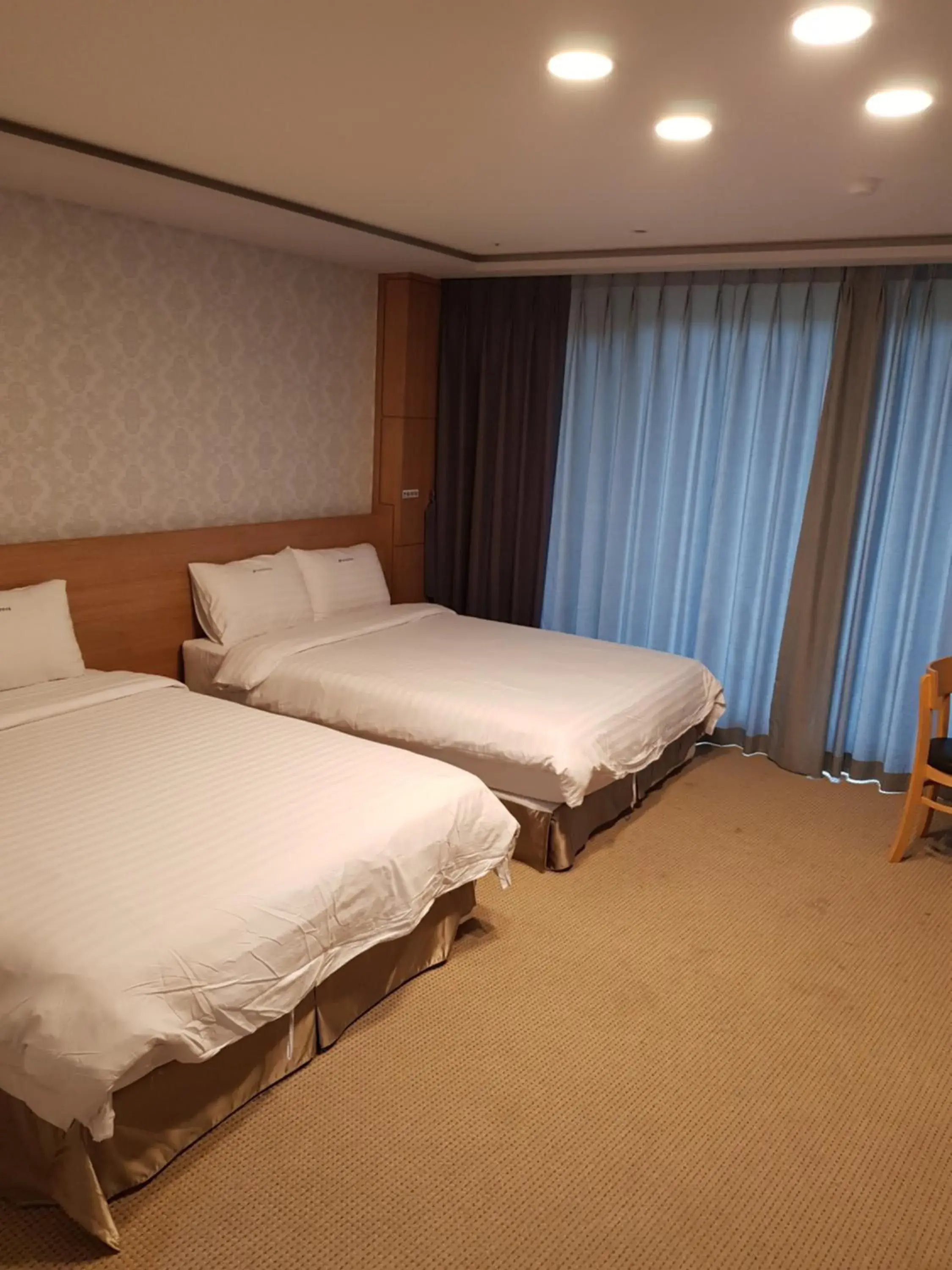 Bed in YangYang International Airport Hotel Bed in YangYang International Airport Hotel