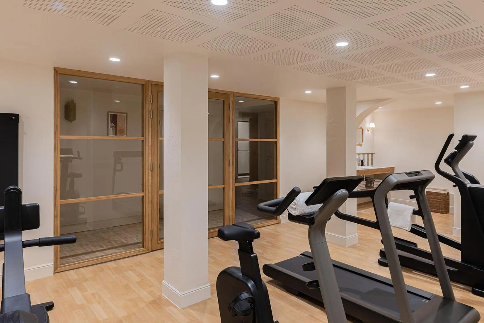 Fitness centre/facilities in Hôtel Maison Chiberta