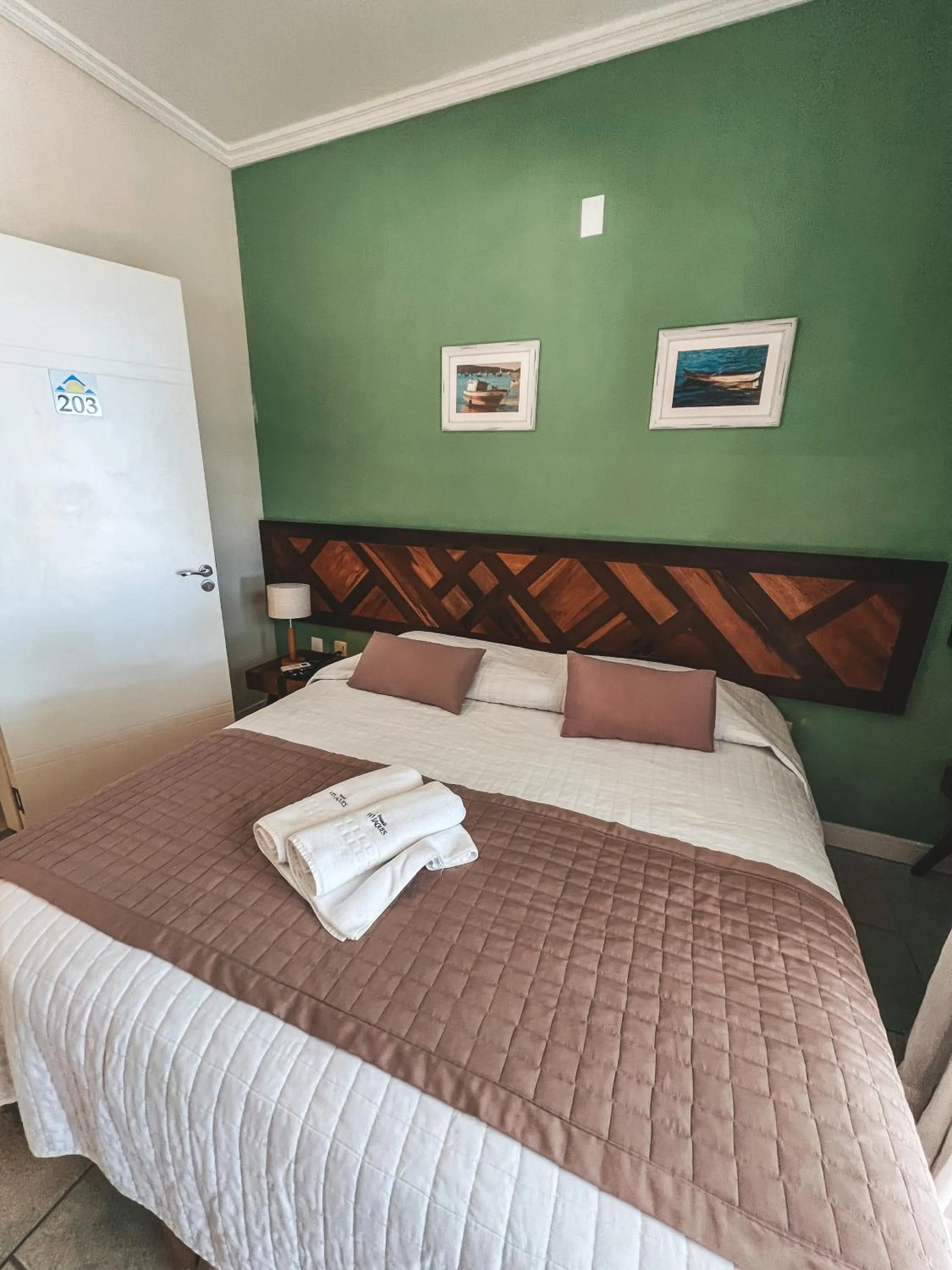 Bed in Pousada Vô Jaques