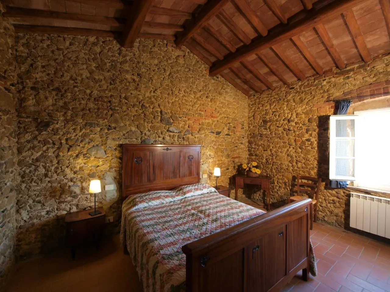 Bed in Agriturismo La Moraia
