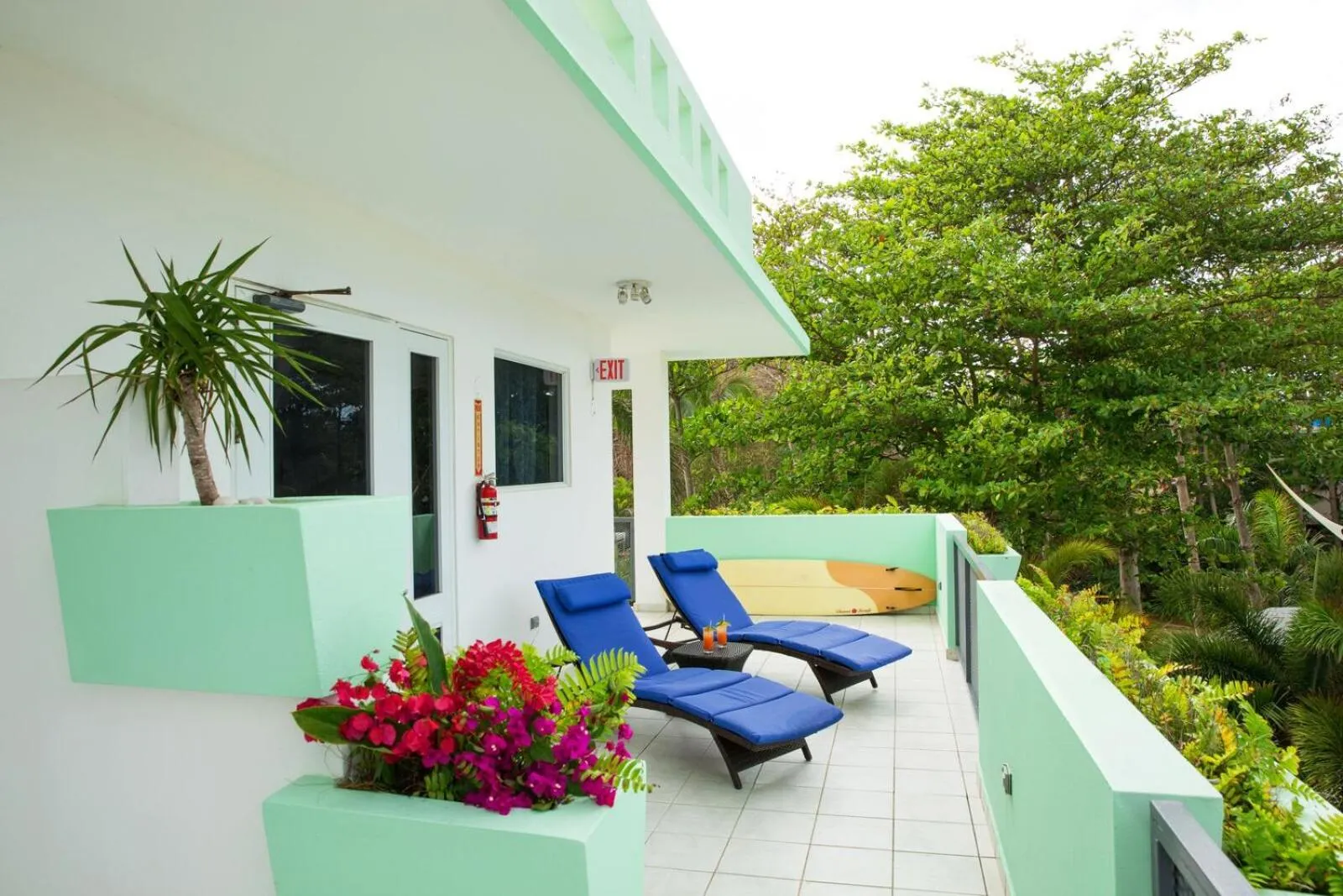 Balcony/Terrace in Casa Verde Hotel - Steps to the Beach, Pool, Restaurant & Bar