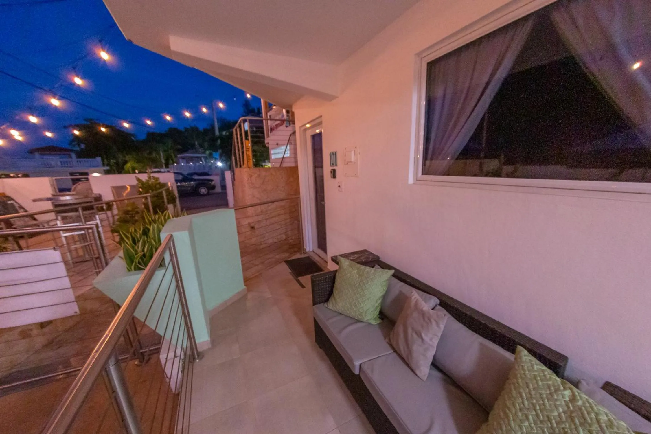 Balcony/Terrace in Casa Verde Hotel - Steps to the Beach, Pool, Restaurant & Bar