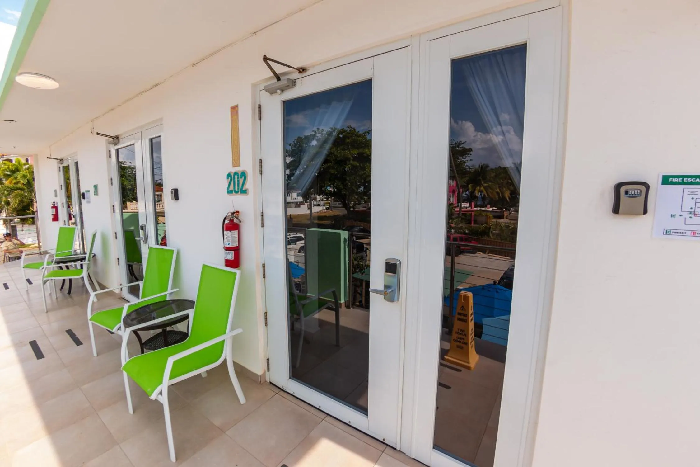 Balcony/Terrace in Casa Verde Hotel - Steps to the Beach, Pool, Restaurant & Bar