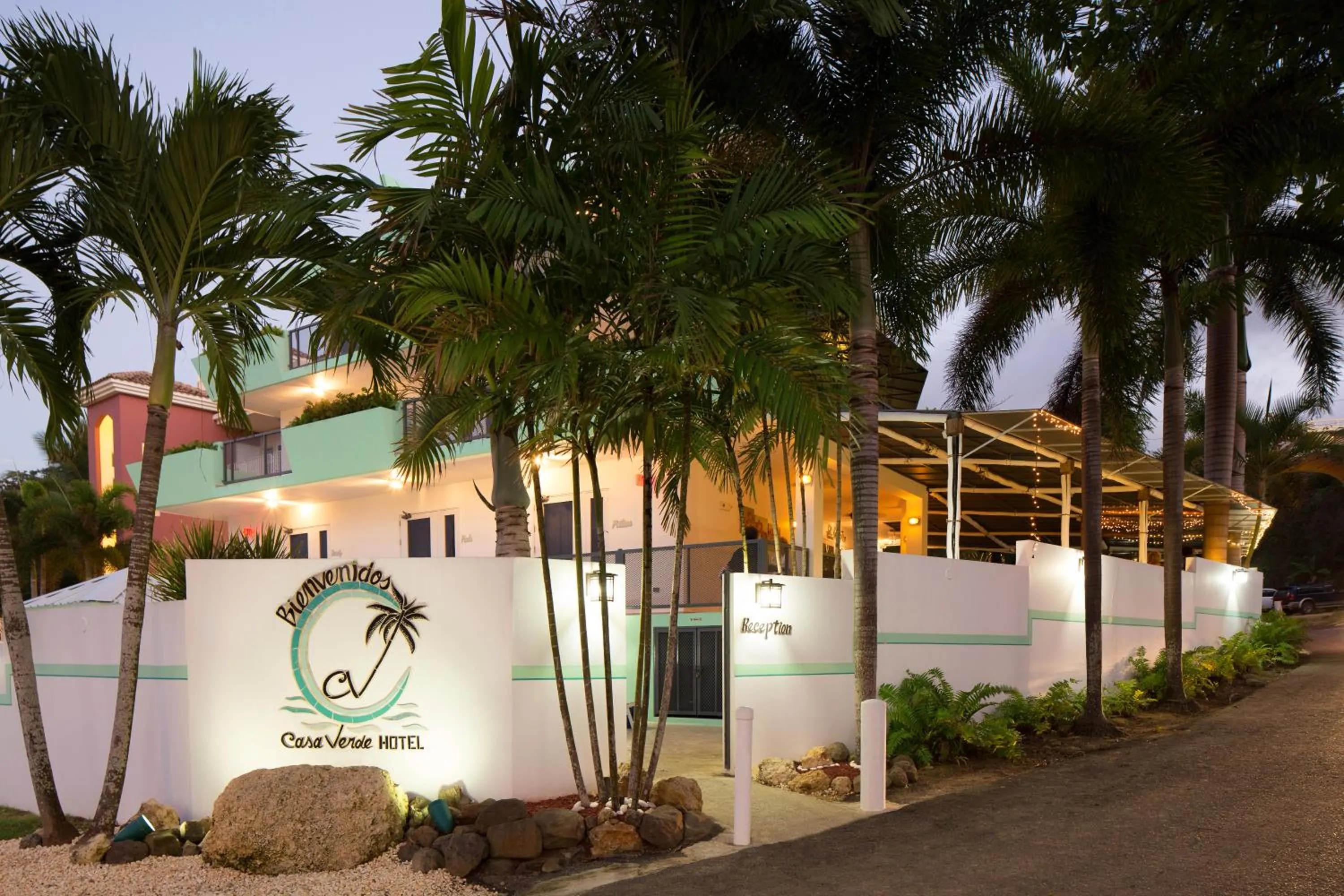 Facade/entrance in Casa Verde Hotel - Steps to the Beach, Pool, Restaurant & Bar