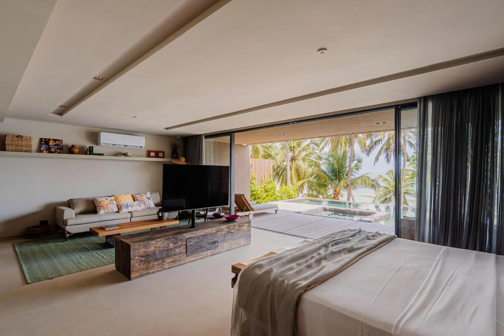 Living room, Bed in Carmel Taíba Exclusive Resort