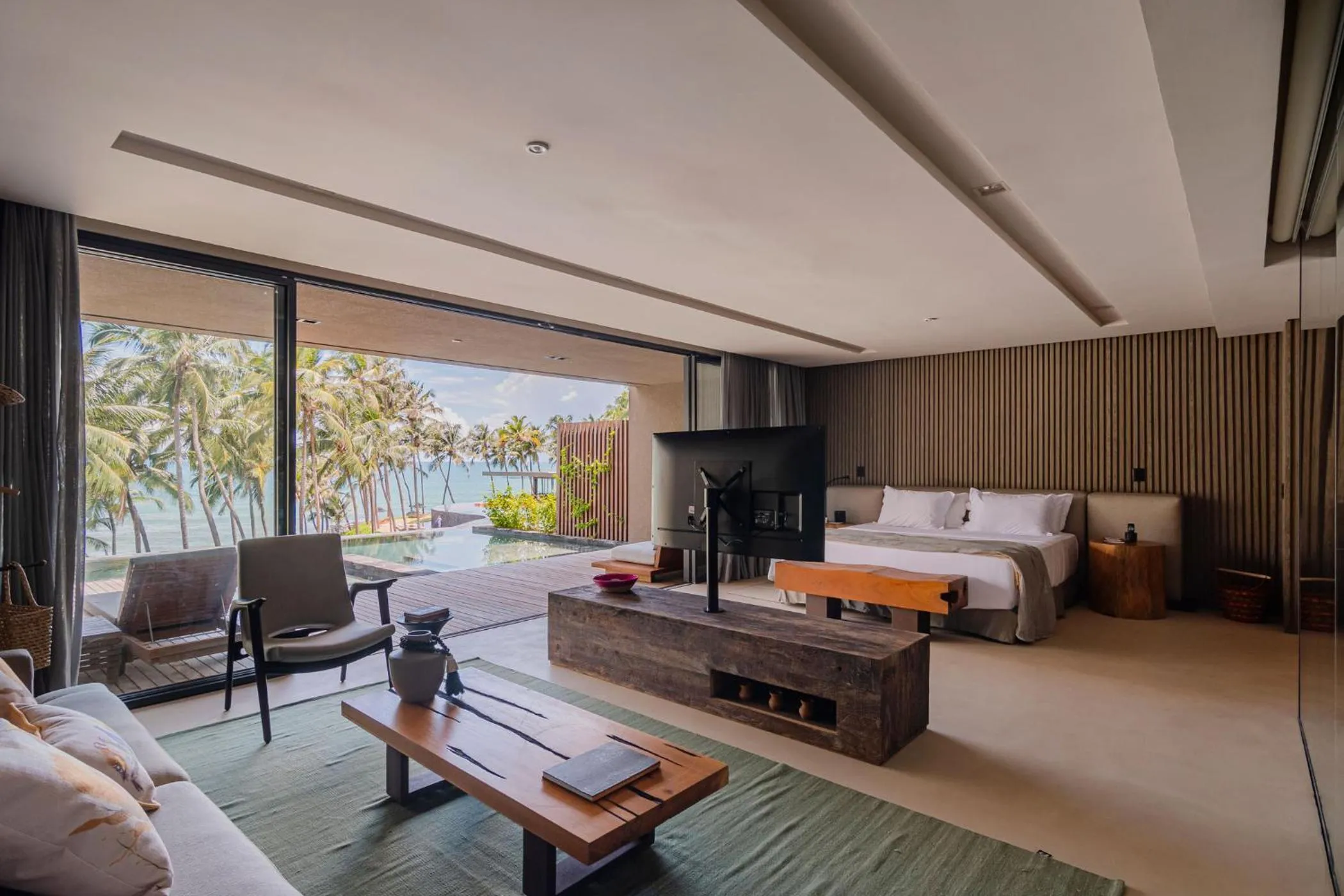 Living room, Bed in Carmel Taíba Exclusive Resort