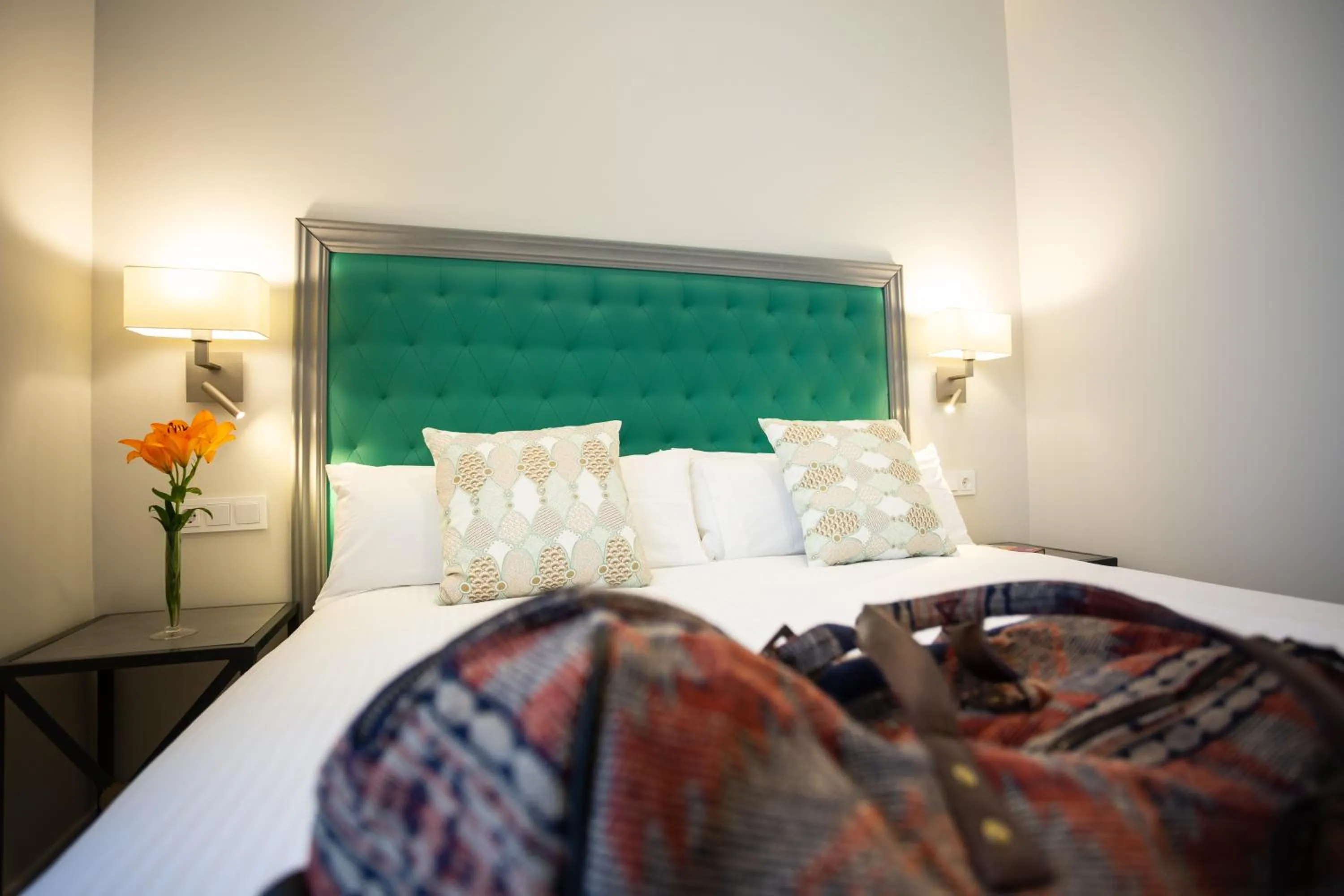 Bed in Plazuela del Carbón Suites