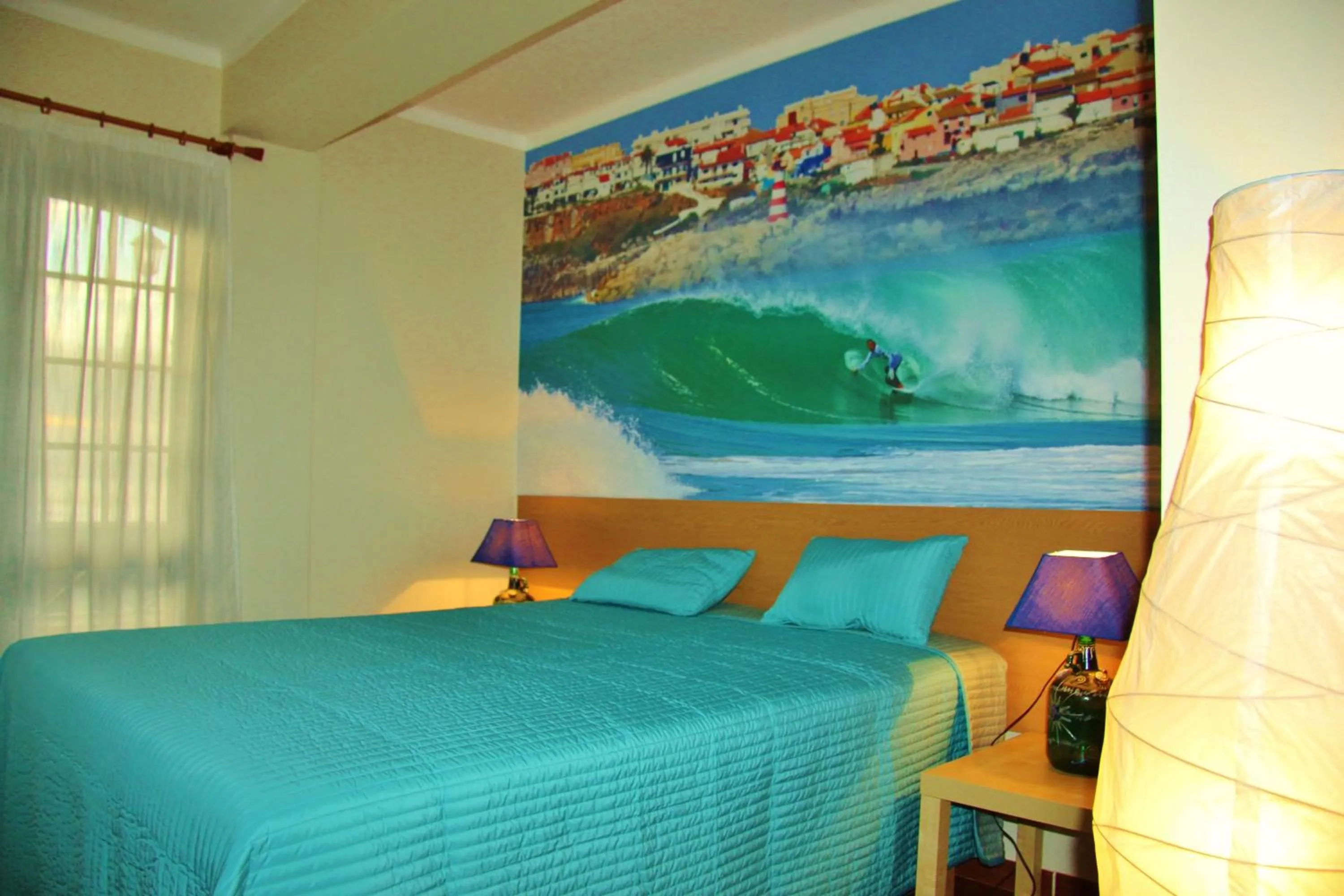 Bedroom, Bed in Supertubos Beach Hostel