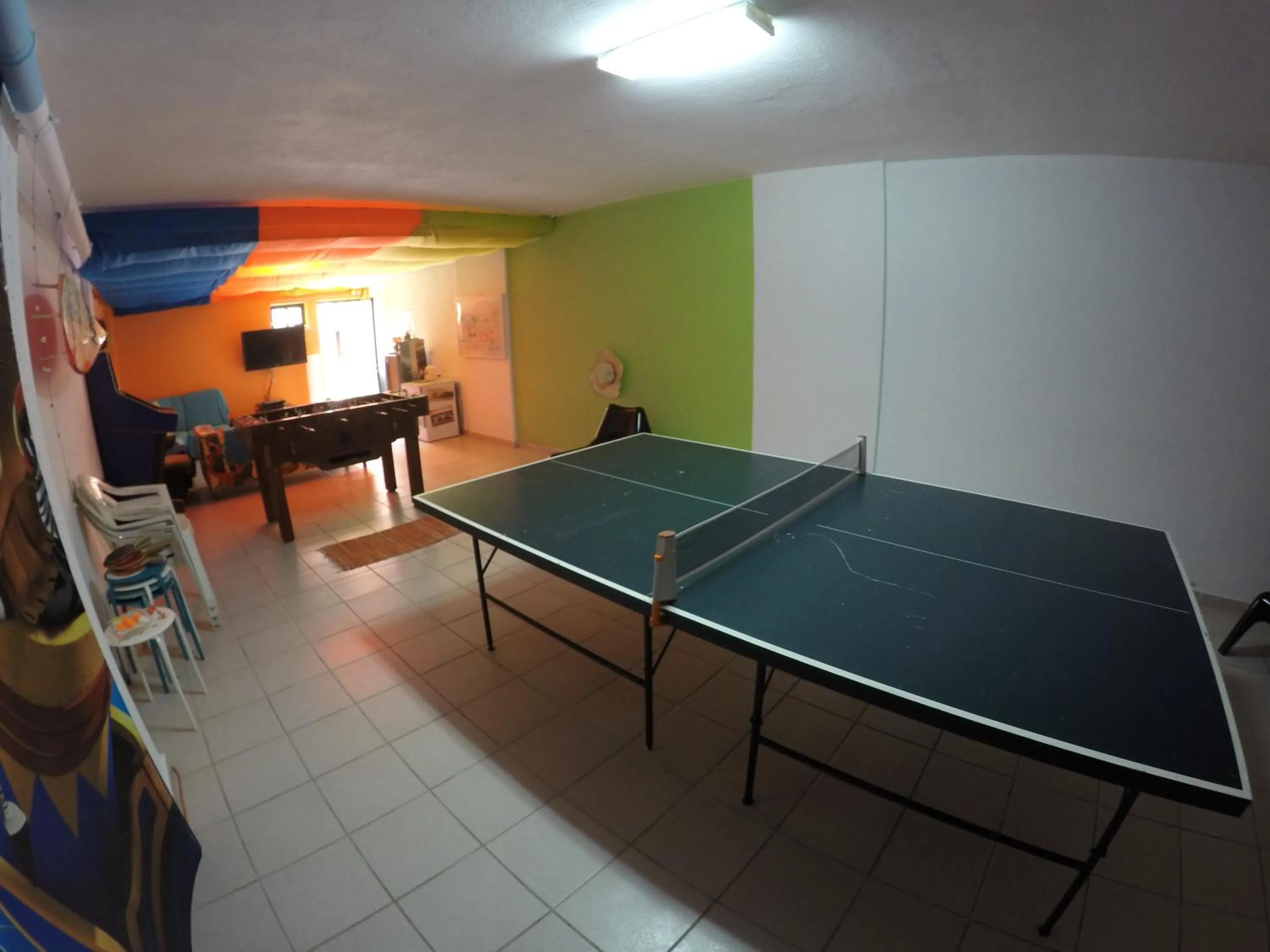 Game Room in Supertubos Beach Hostel