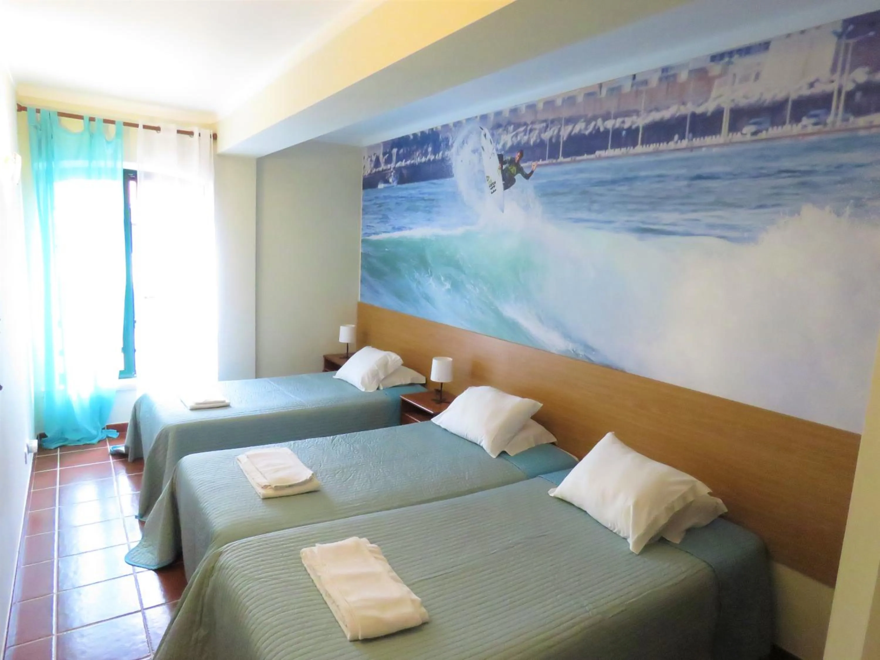 Bedroom, Bed in Supertubos Beach Hostel