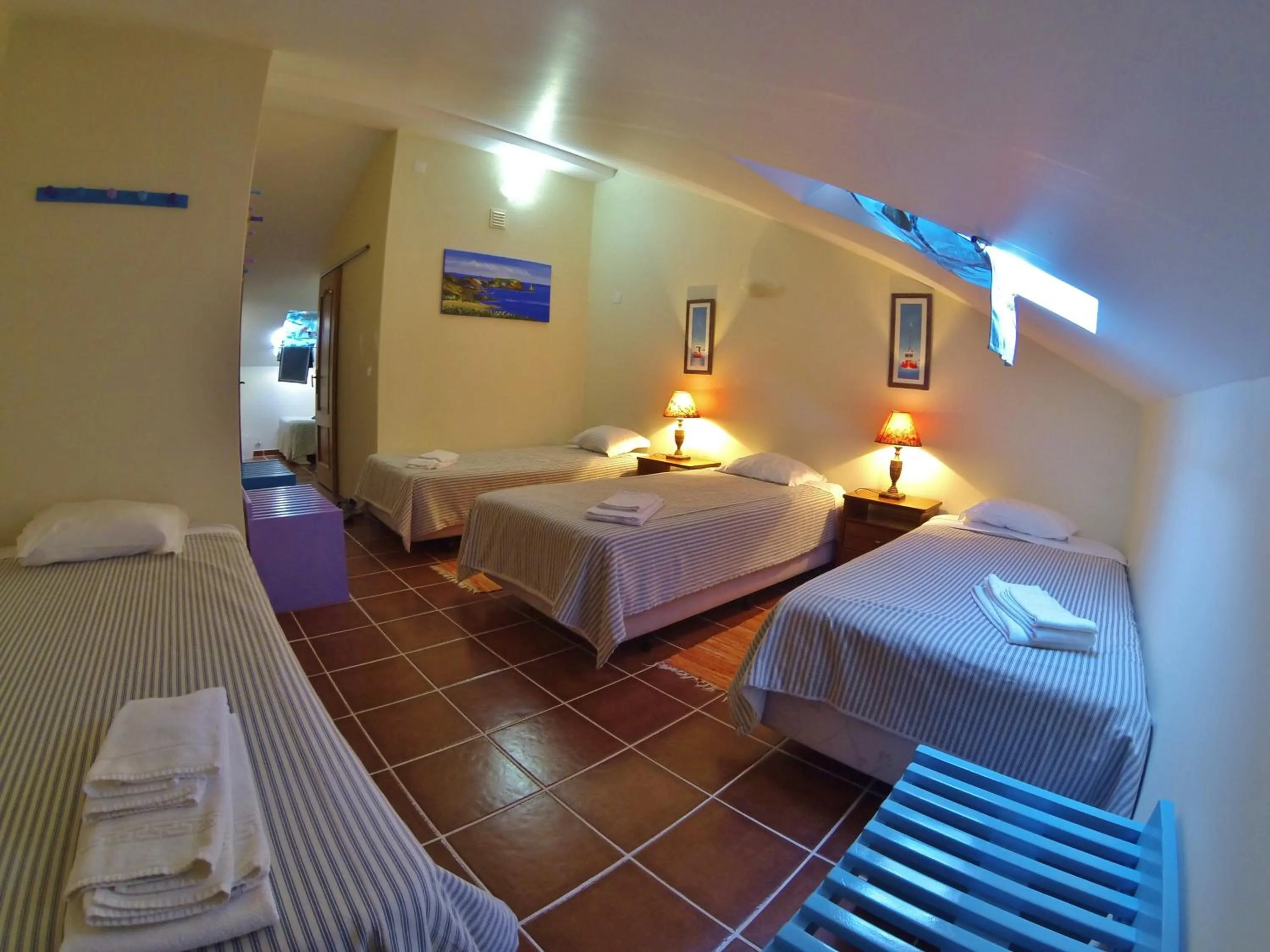 Bedroom, Bed in Supertubos Beach Hostel