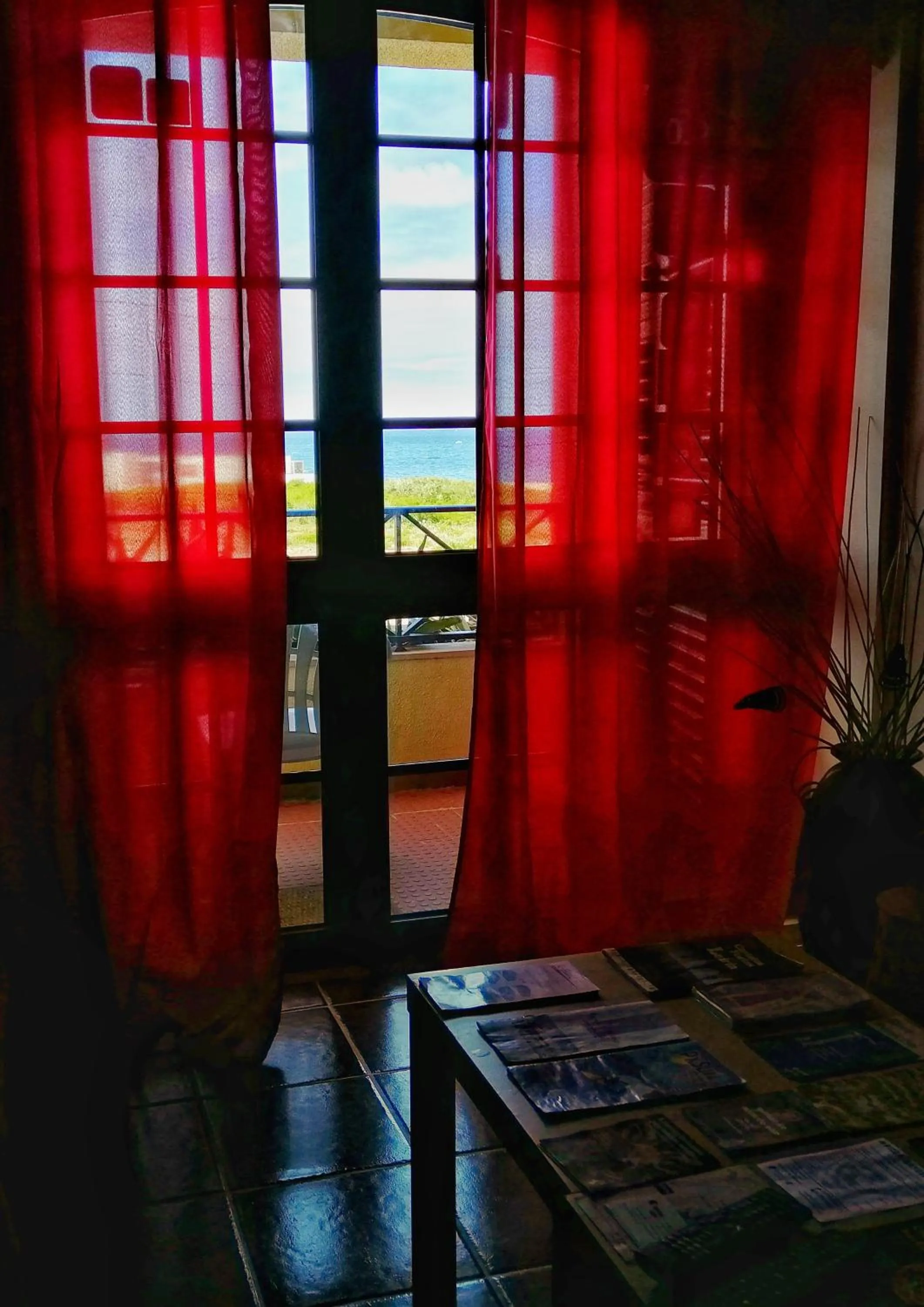 Sea view in Supertubos Beach Hostel