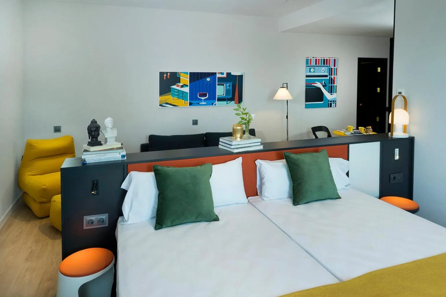 Bed in The Oliver Apartamentos