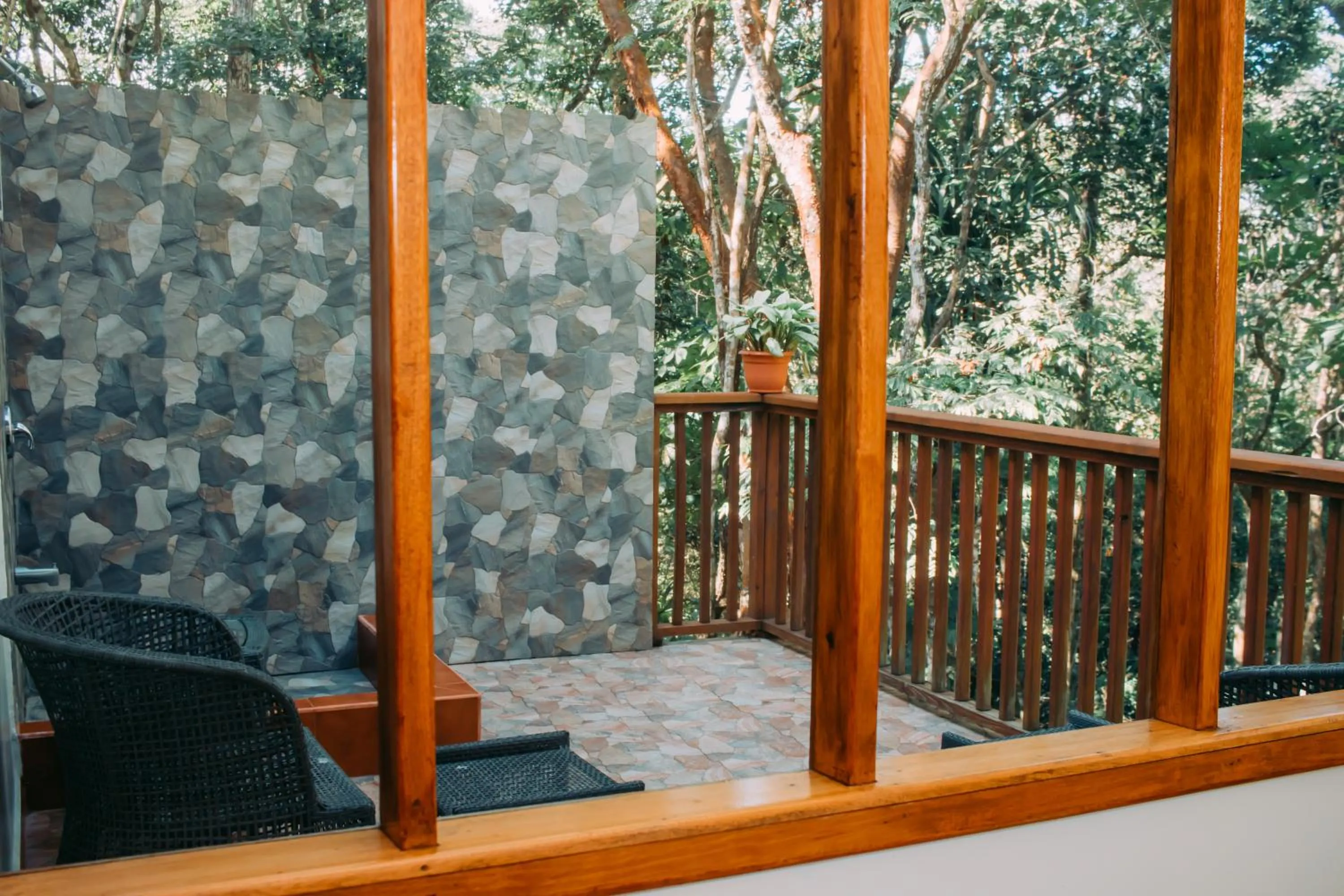 Balcony/Terrace in Mariposa Jungle Lodge