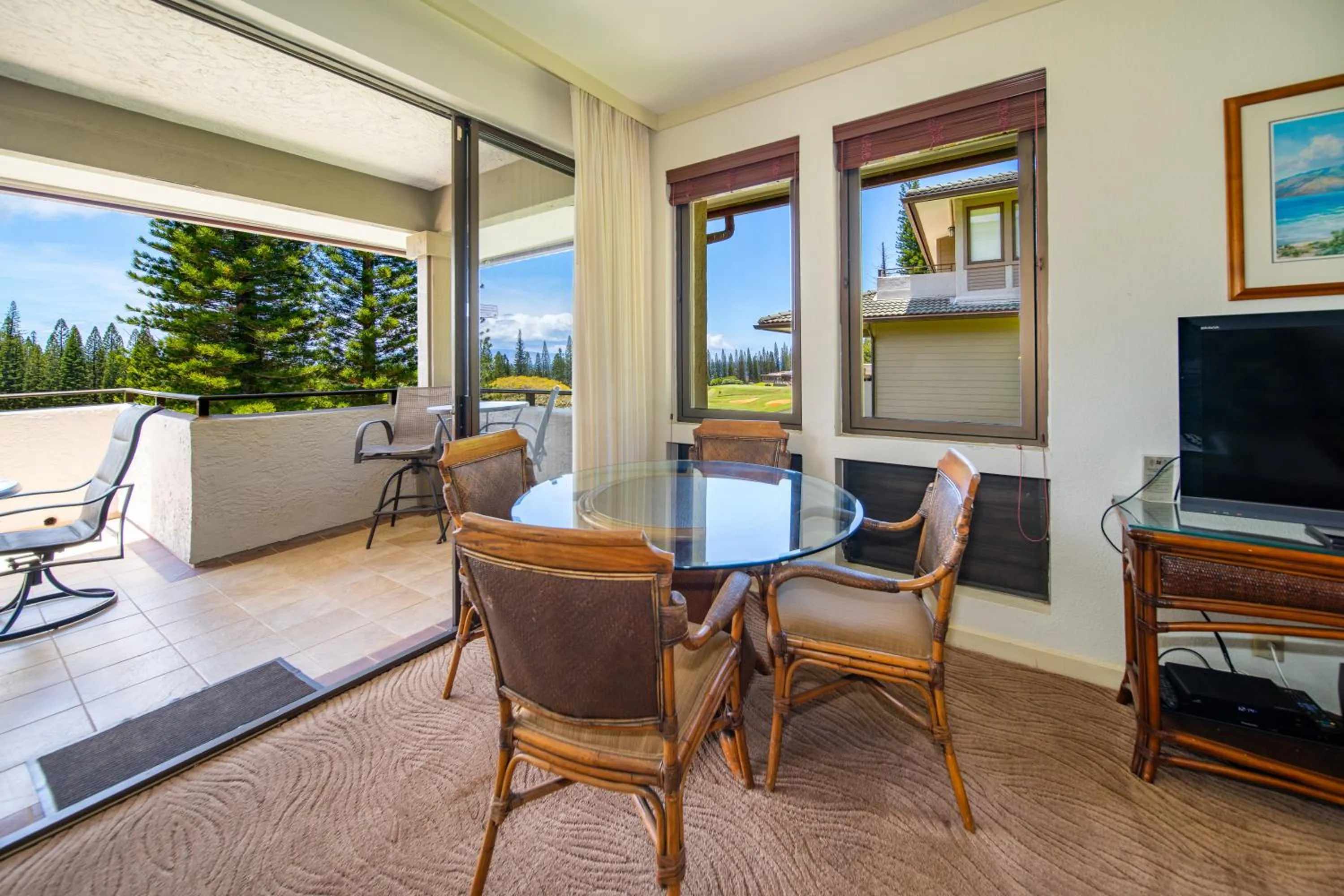 Dining area in Kapalua Villas Maui