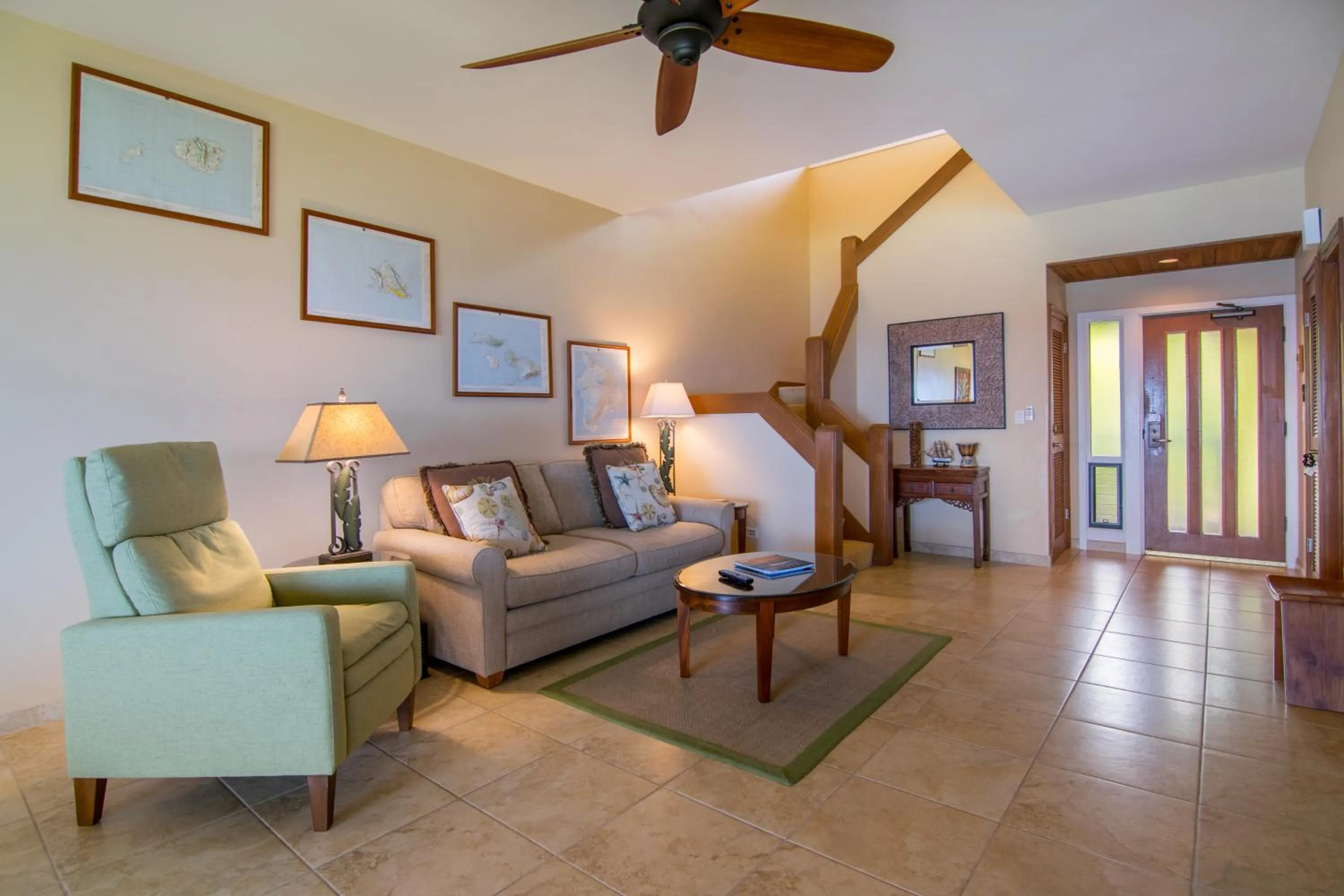 Living room in Kapalua Villas Maui