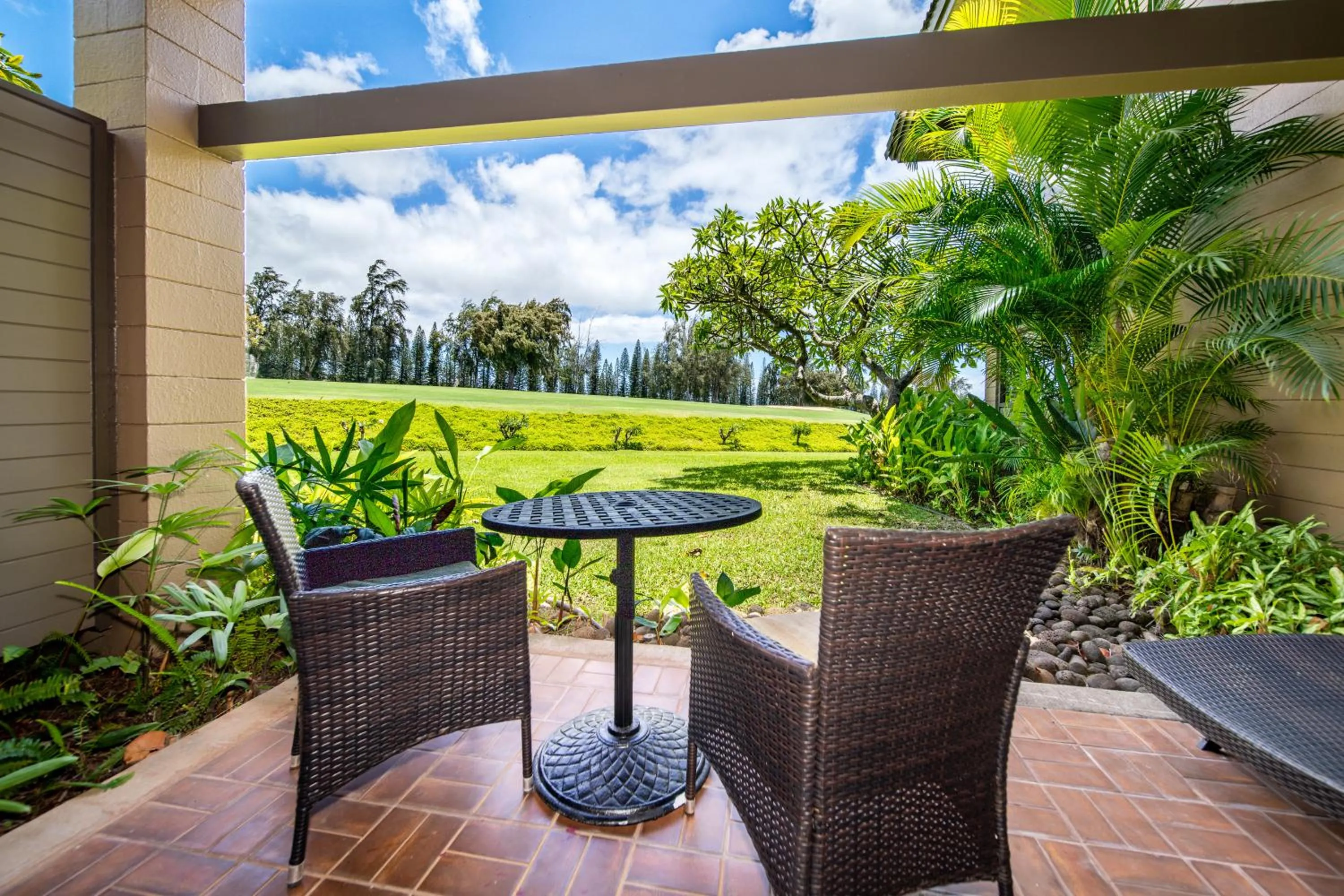 Patio in Kapalua Villas Maui