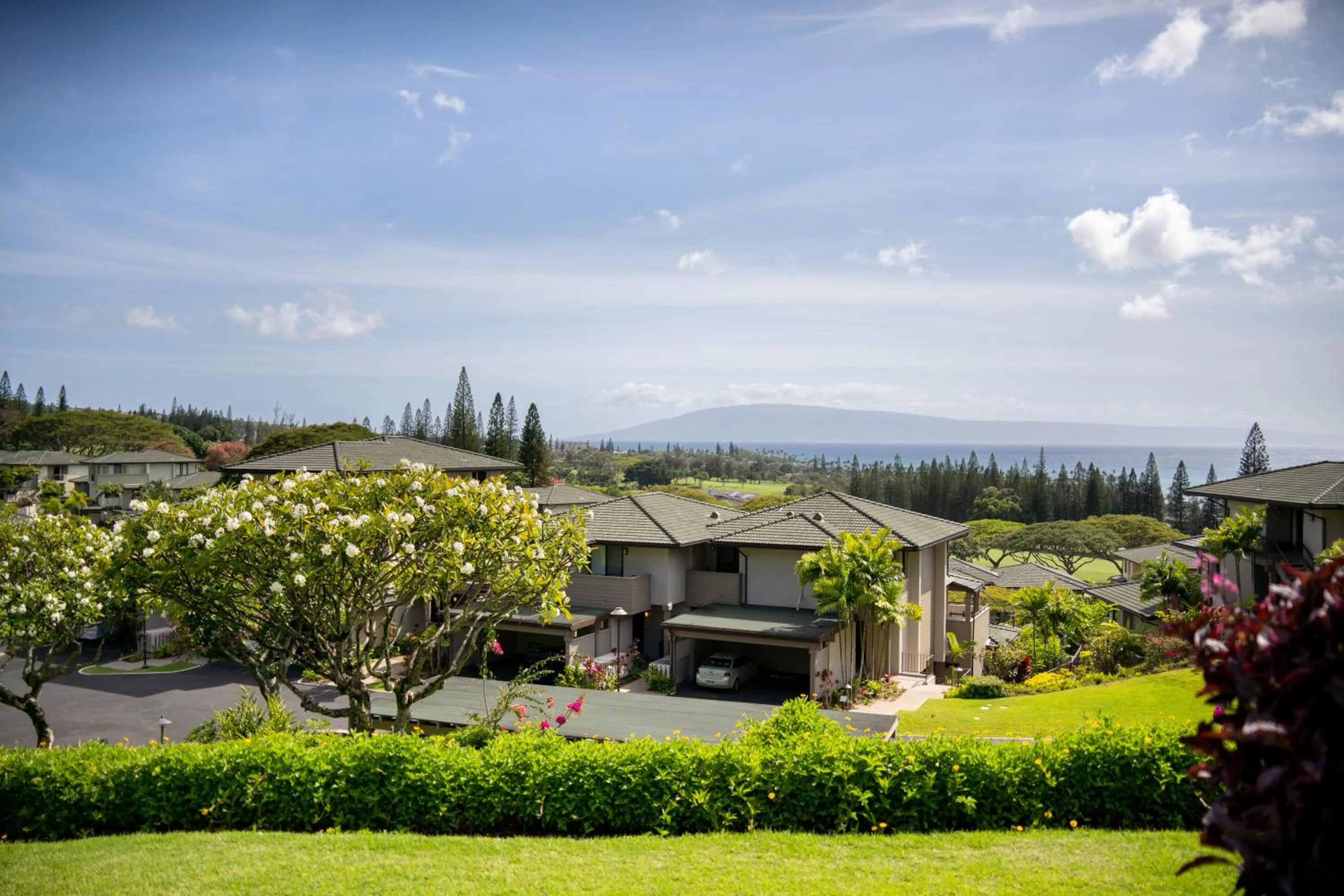 Garden view in Kapalua Villas Maui